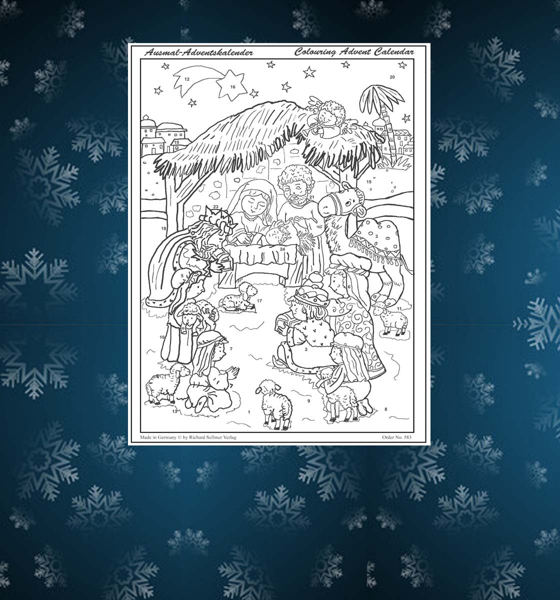 Ausmal-Adventskalender