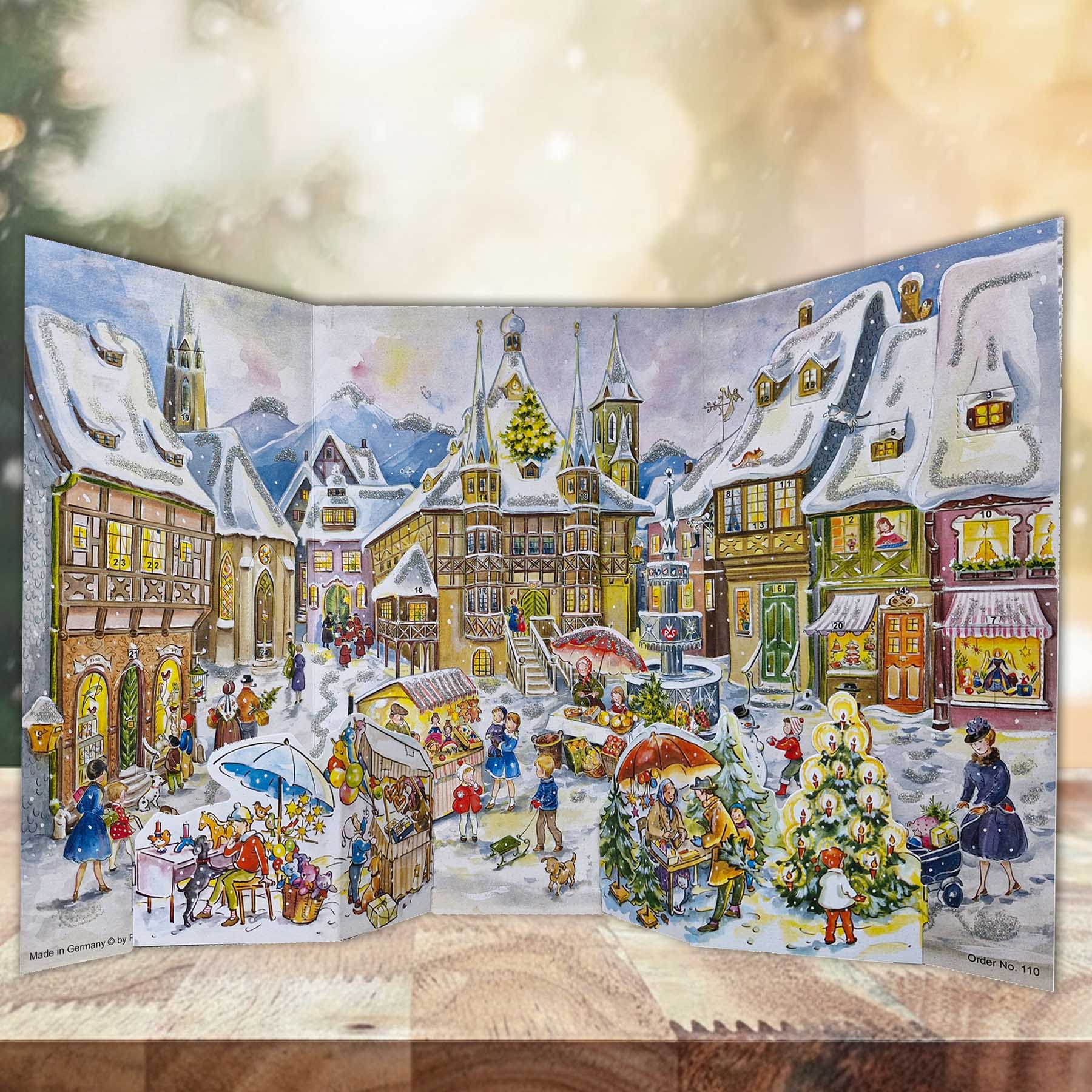 Adventskalender Altstadtszene aufgestellt