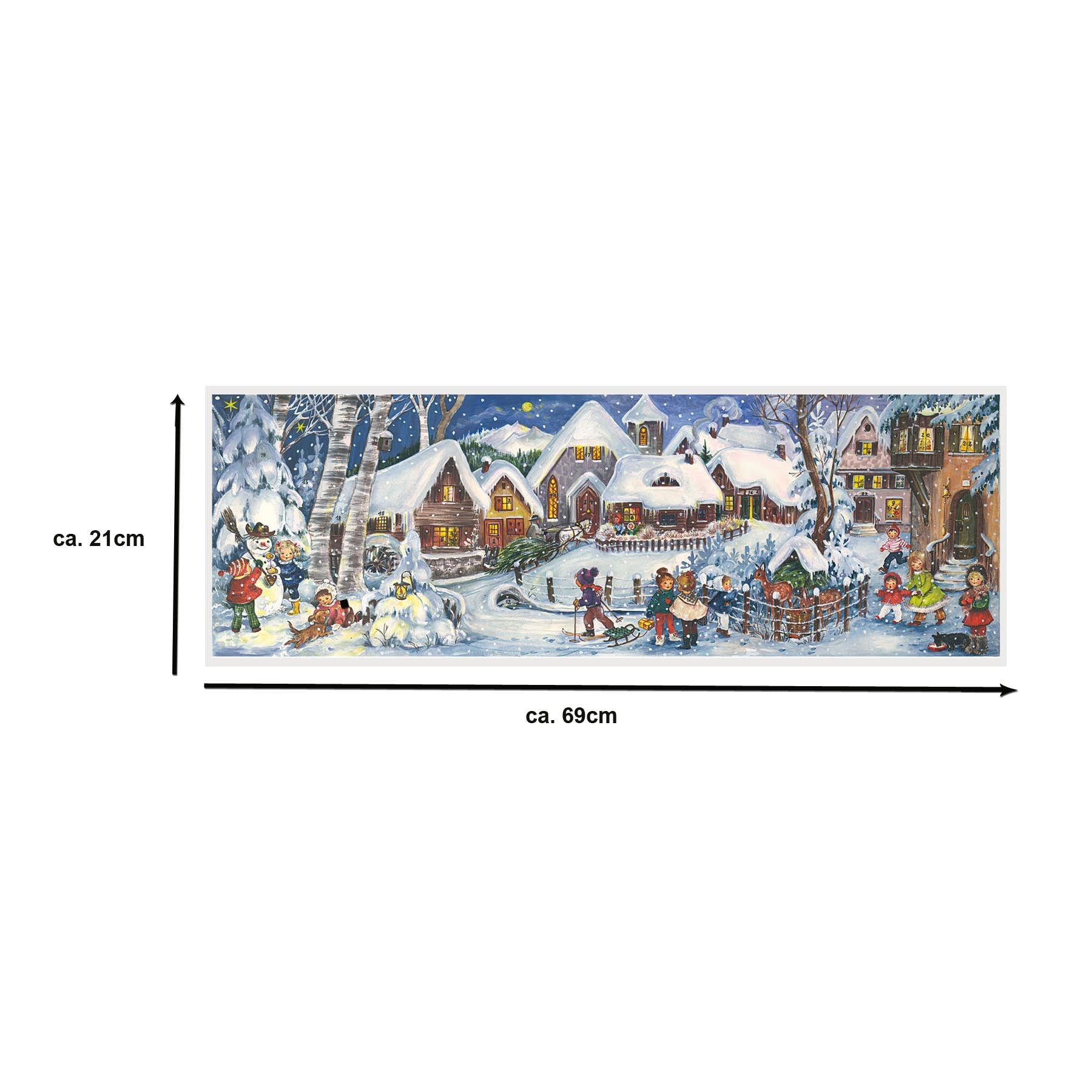 Adventskalender Panorama "Es schneit!" - NEU