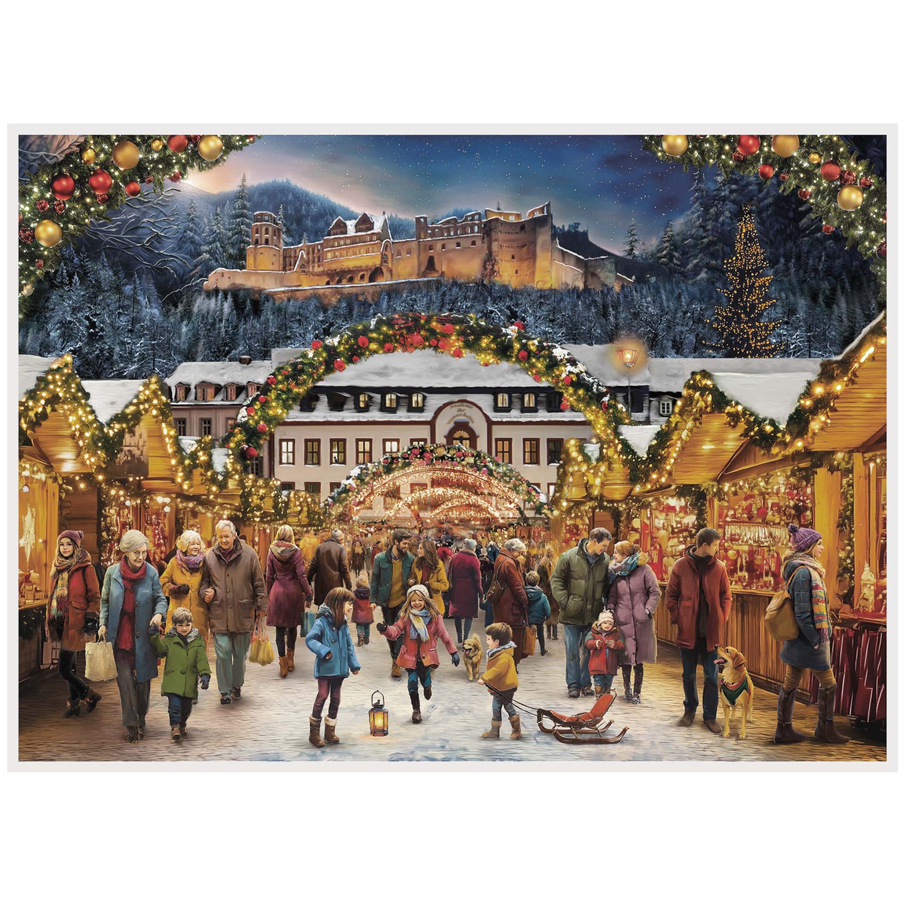 Großformatiger Adventskalender Heidelberg