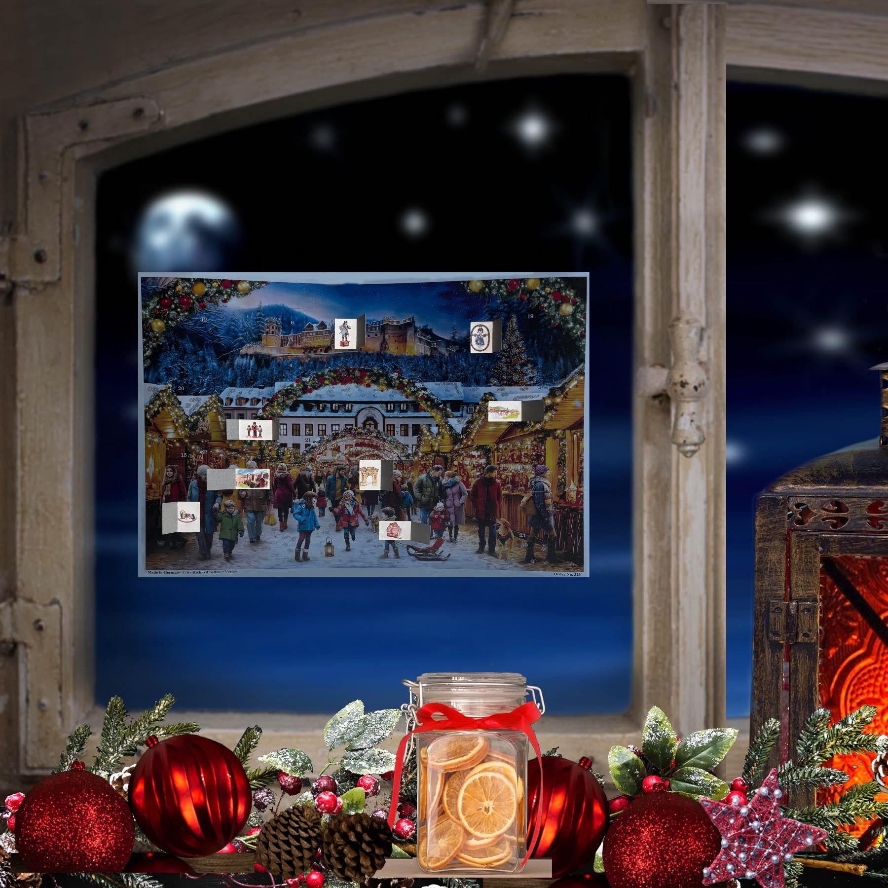 Adventskalnder 232 am Fenster