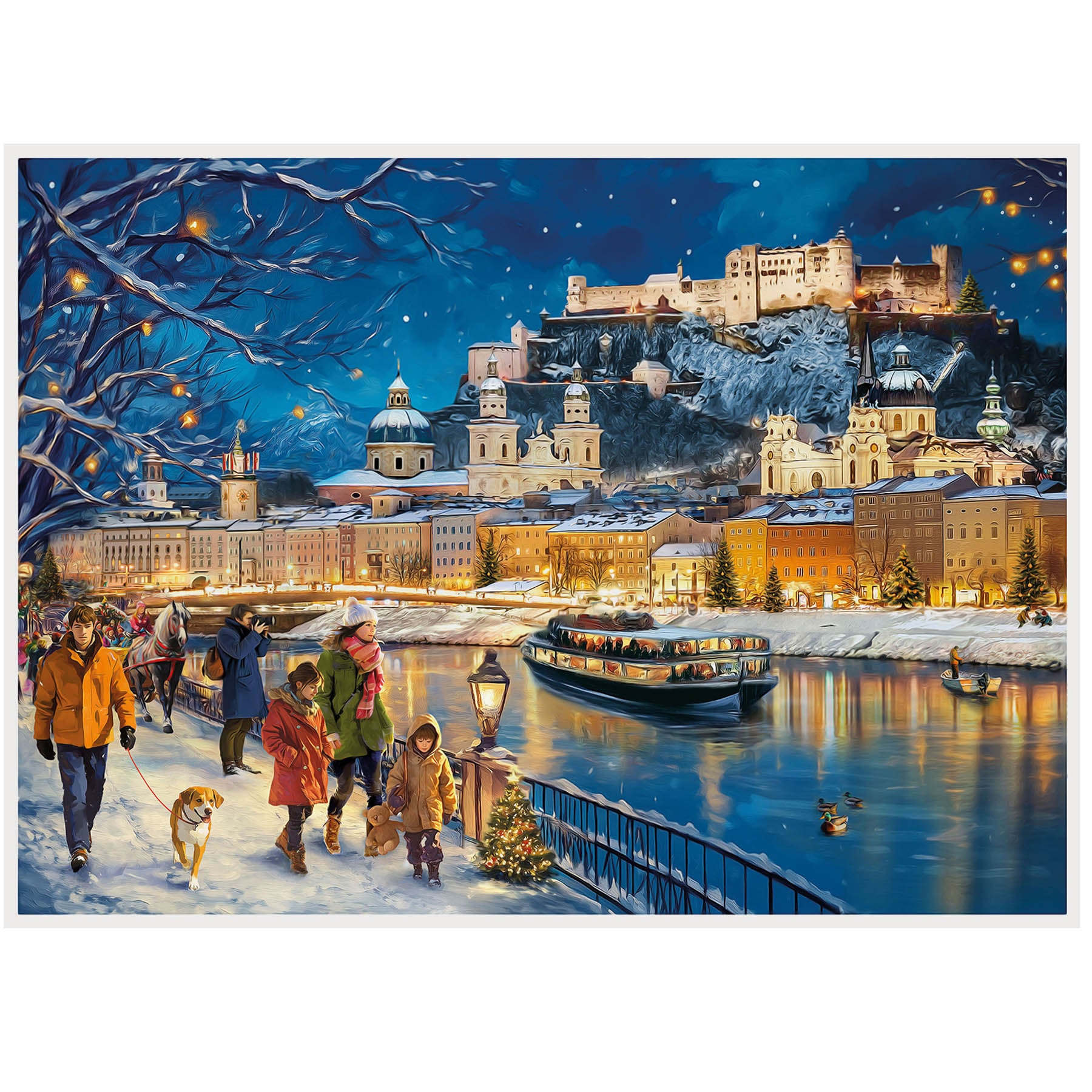großformatiger Adventskalender Salzburg