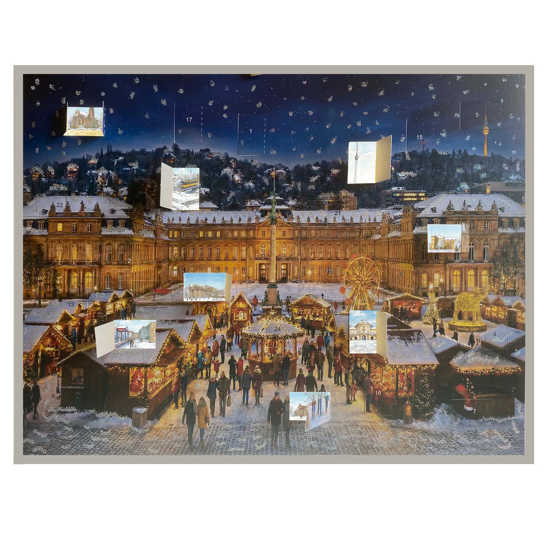 Calendrier de l'Avent "Place du château Stuttgart" - NOUVEAU