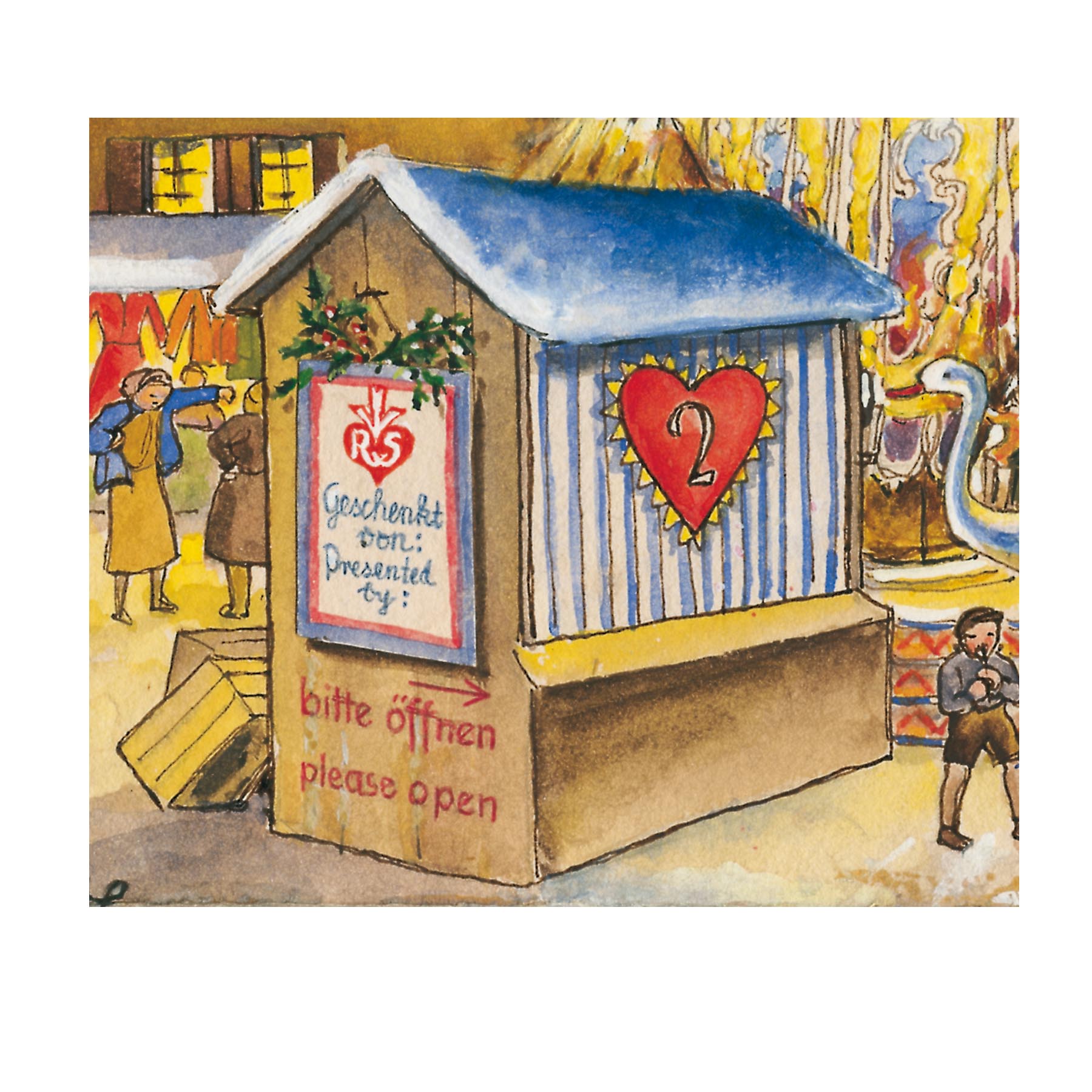 Panorama-Adventskalender "Kapellenplatz" - Detail