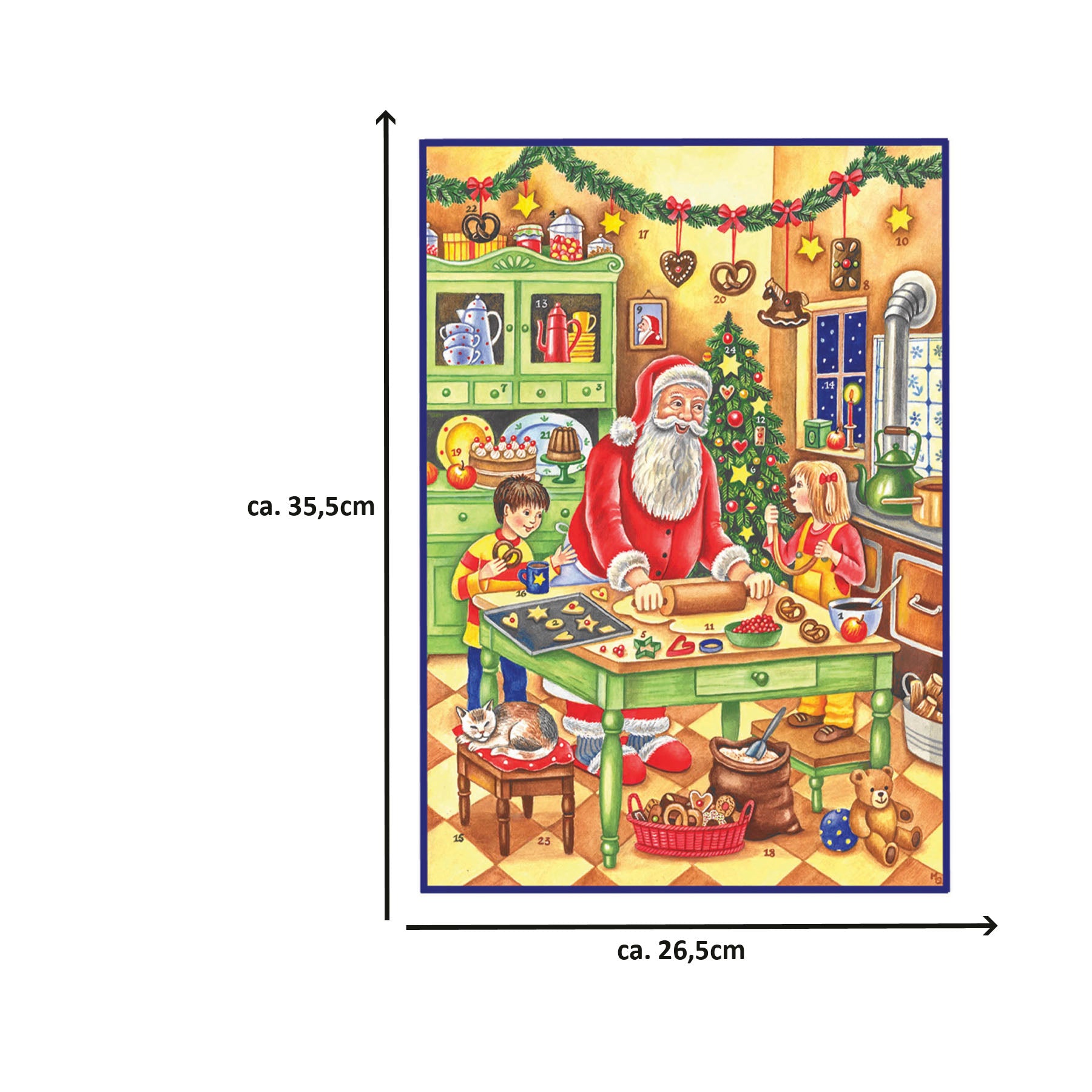 Calendrier de l'Avent « Pâtisser avec le Père Noël »