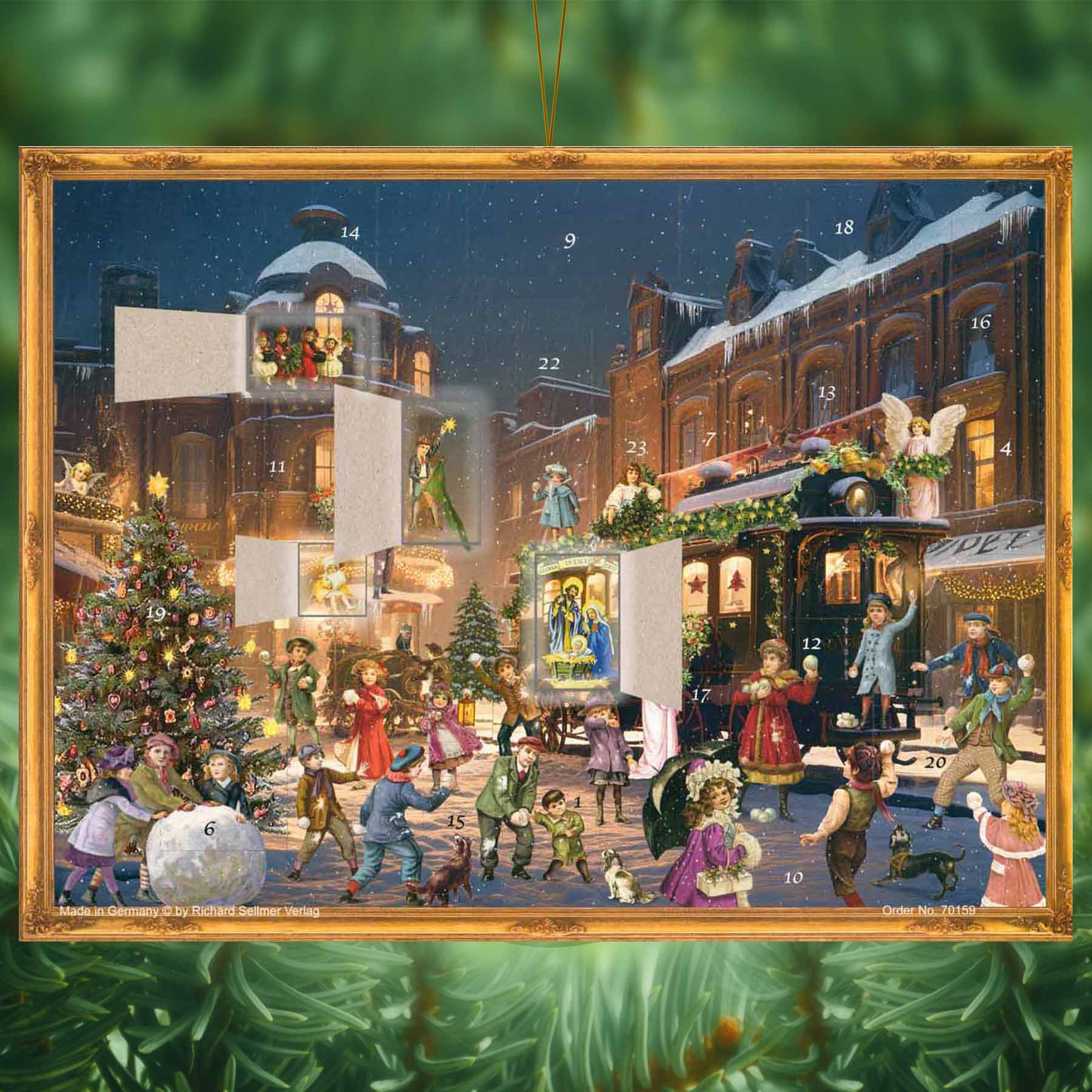 Adventskalender „Weihnachtlicher Bahnhof“