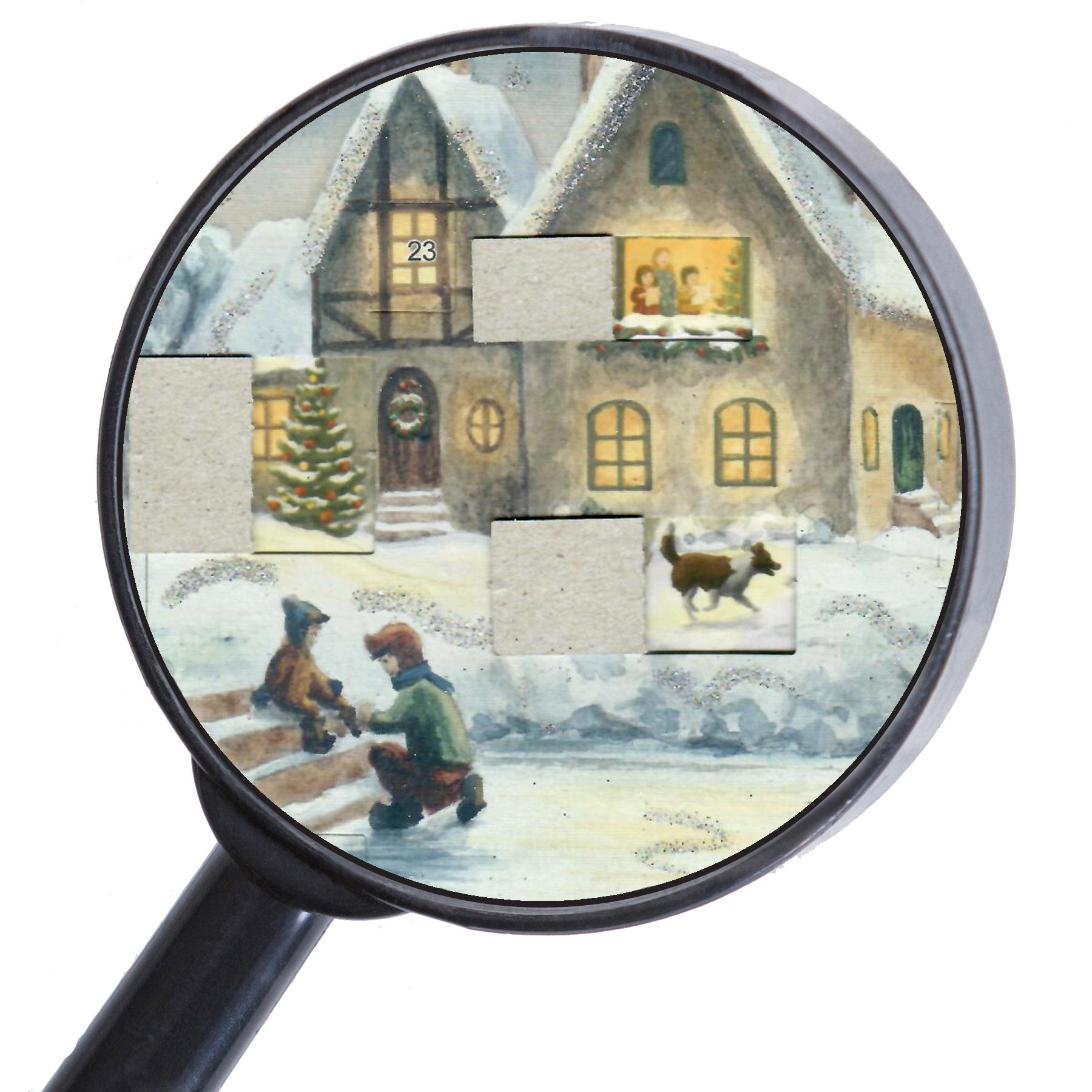 Lupenausschnitt Adventskalender 70160