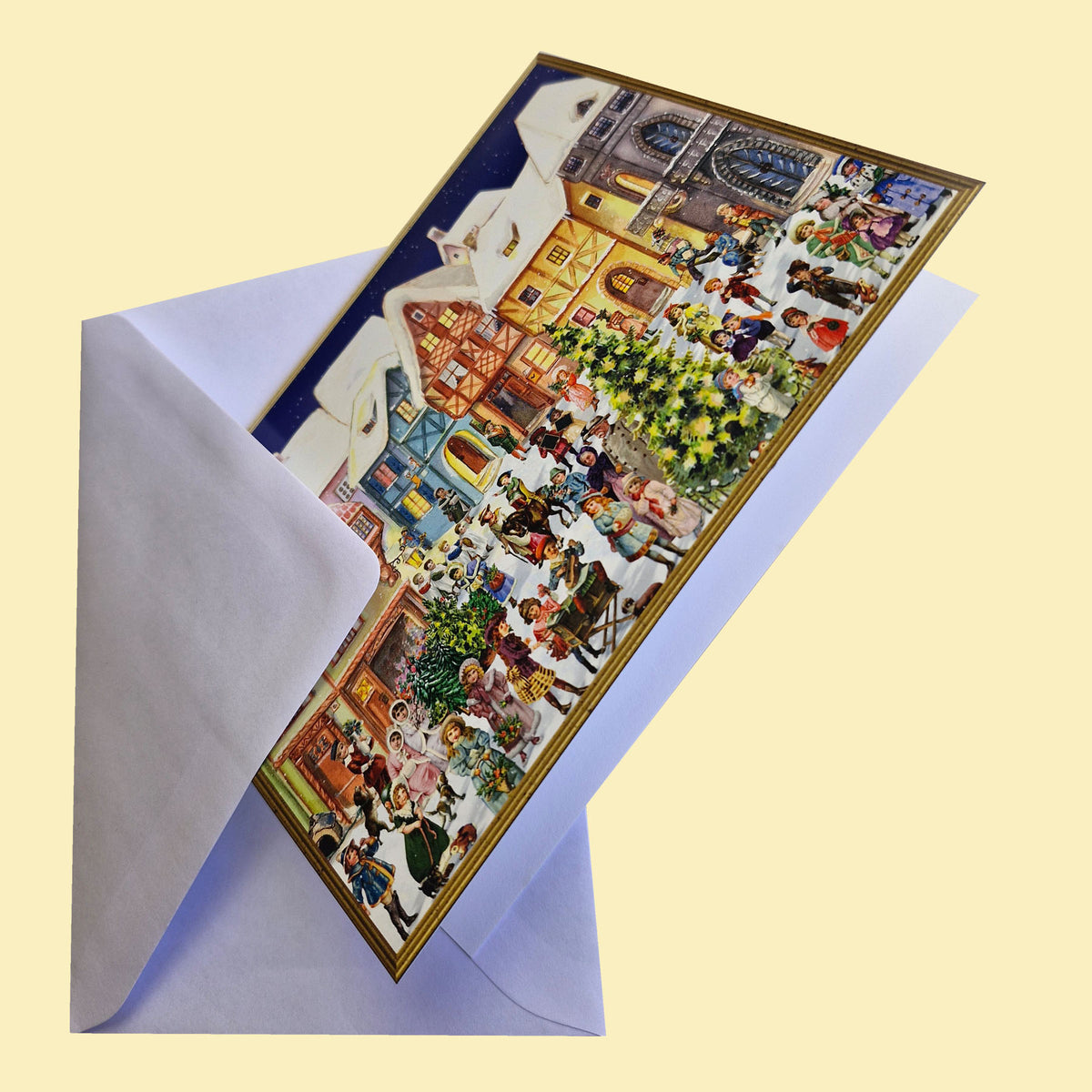 Biglietto di Natale „Idillio del centro storico“