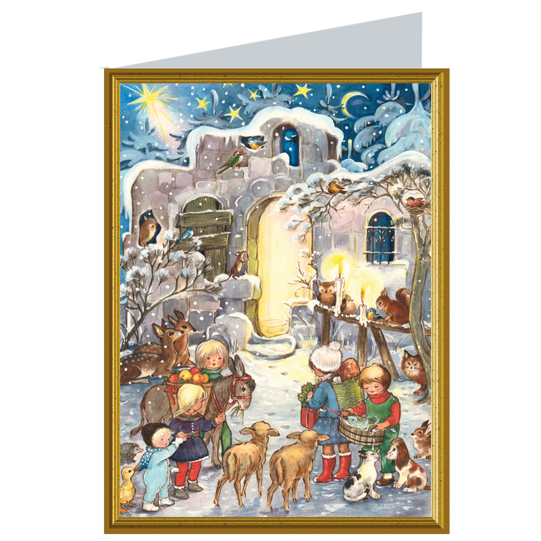 Weihnachtskarte kommet herbei