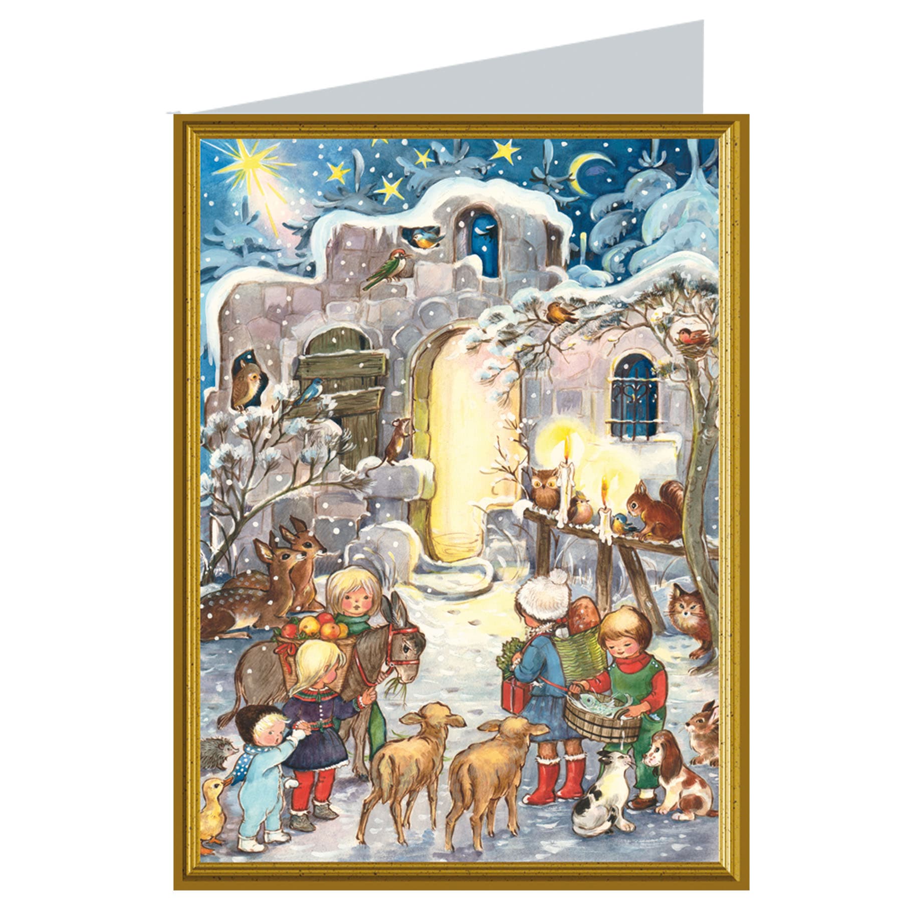 Weihnachtskarte kommet herbei