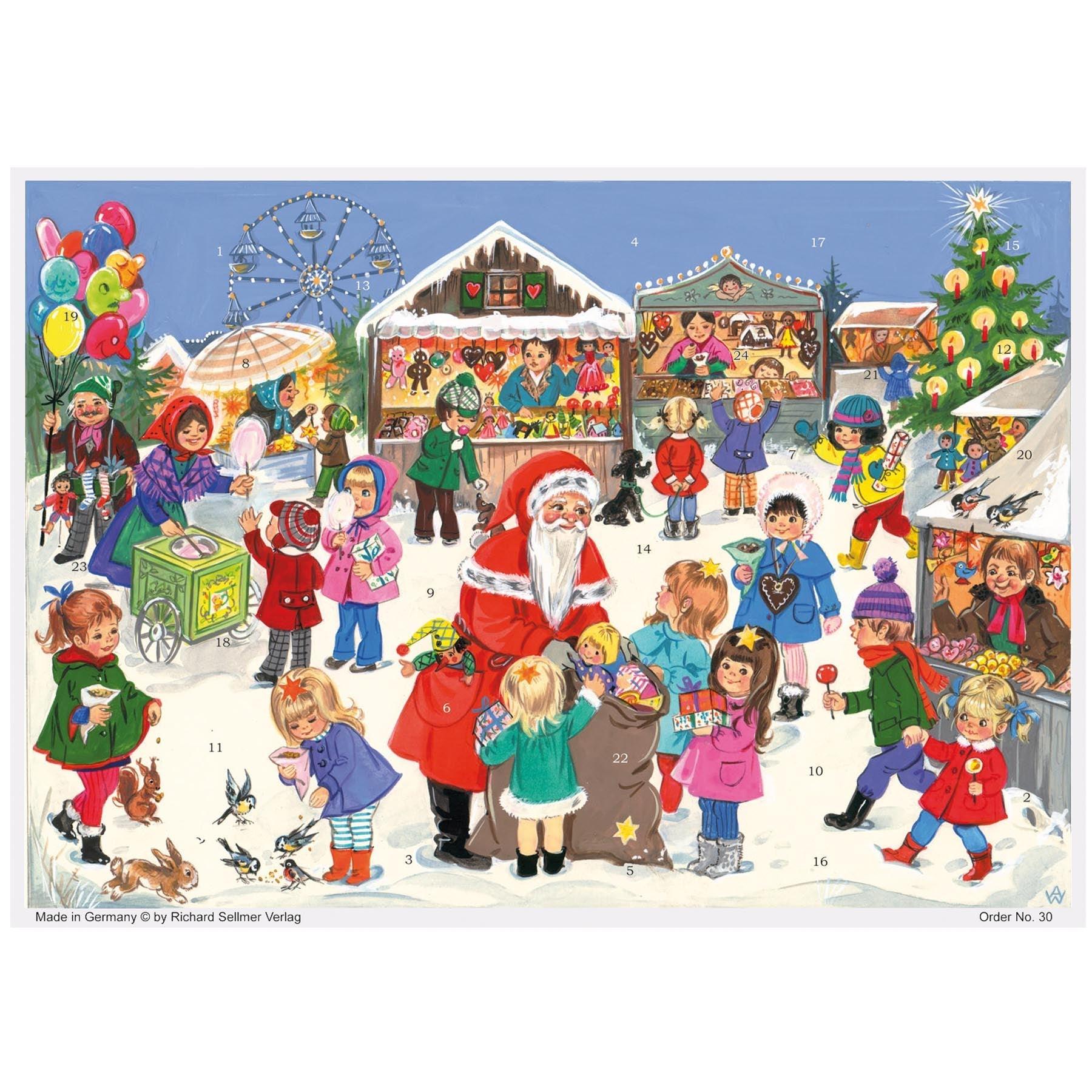 Adventskalender "Weihnachtsjahrmarkt" - Sellmer Adventskalender