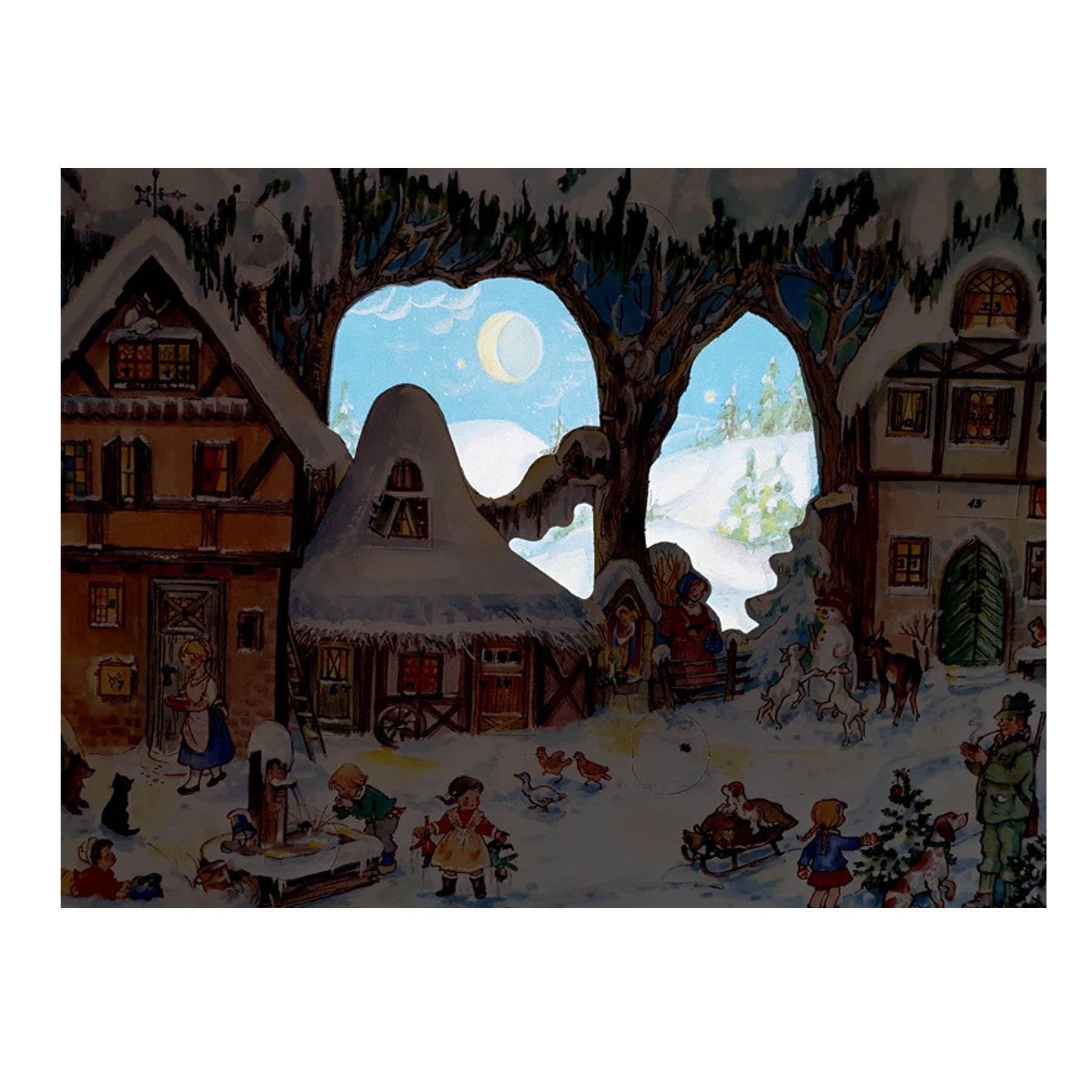 Adventskalender A4 "Im Winter" - Sellmer Adventskalender