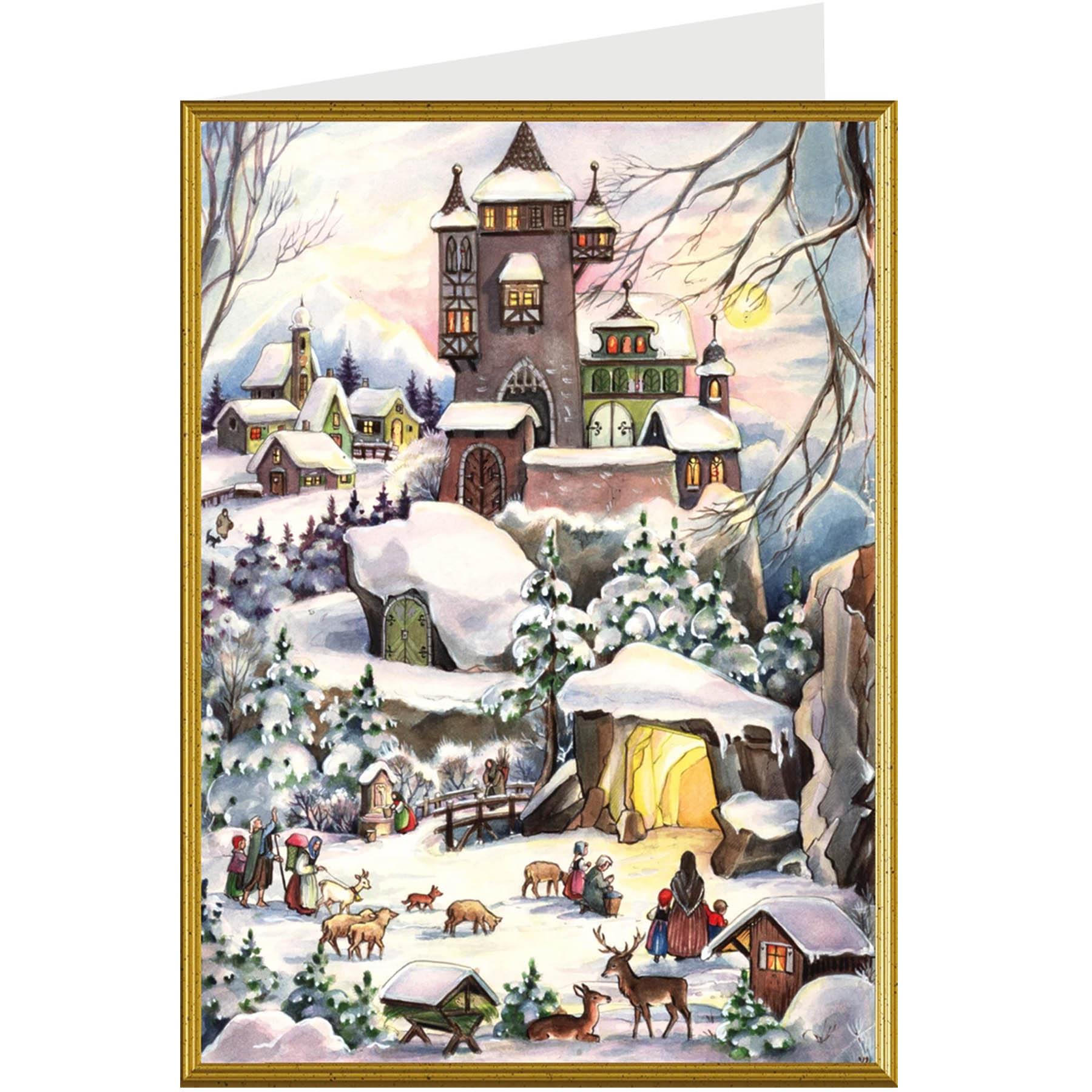 6 Weihnachtskarten sortiert zum Vorteilspreis - Sellmer Adventskalender