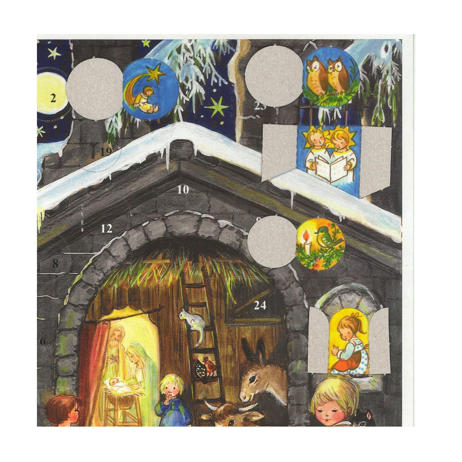 Adventskalender A4 "Am Stall" - Sellmer Adventskalender