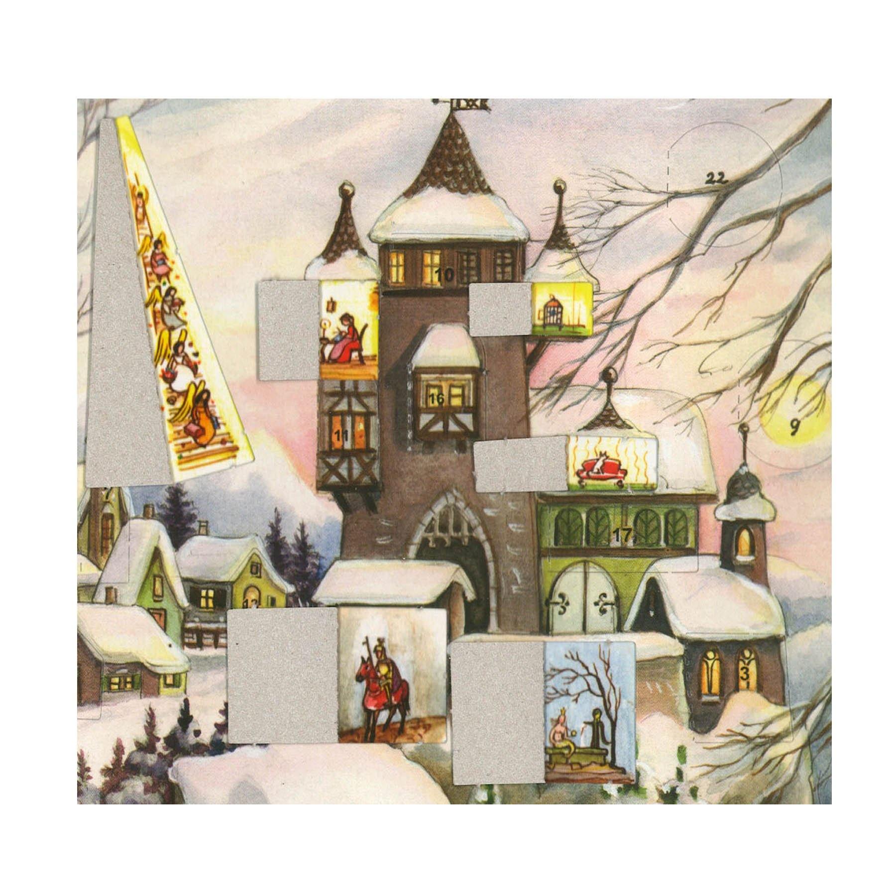 Adventskalender A4 "An der Burg" - Sellmer Adventskalender