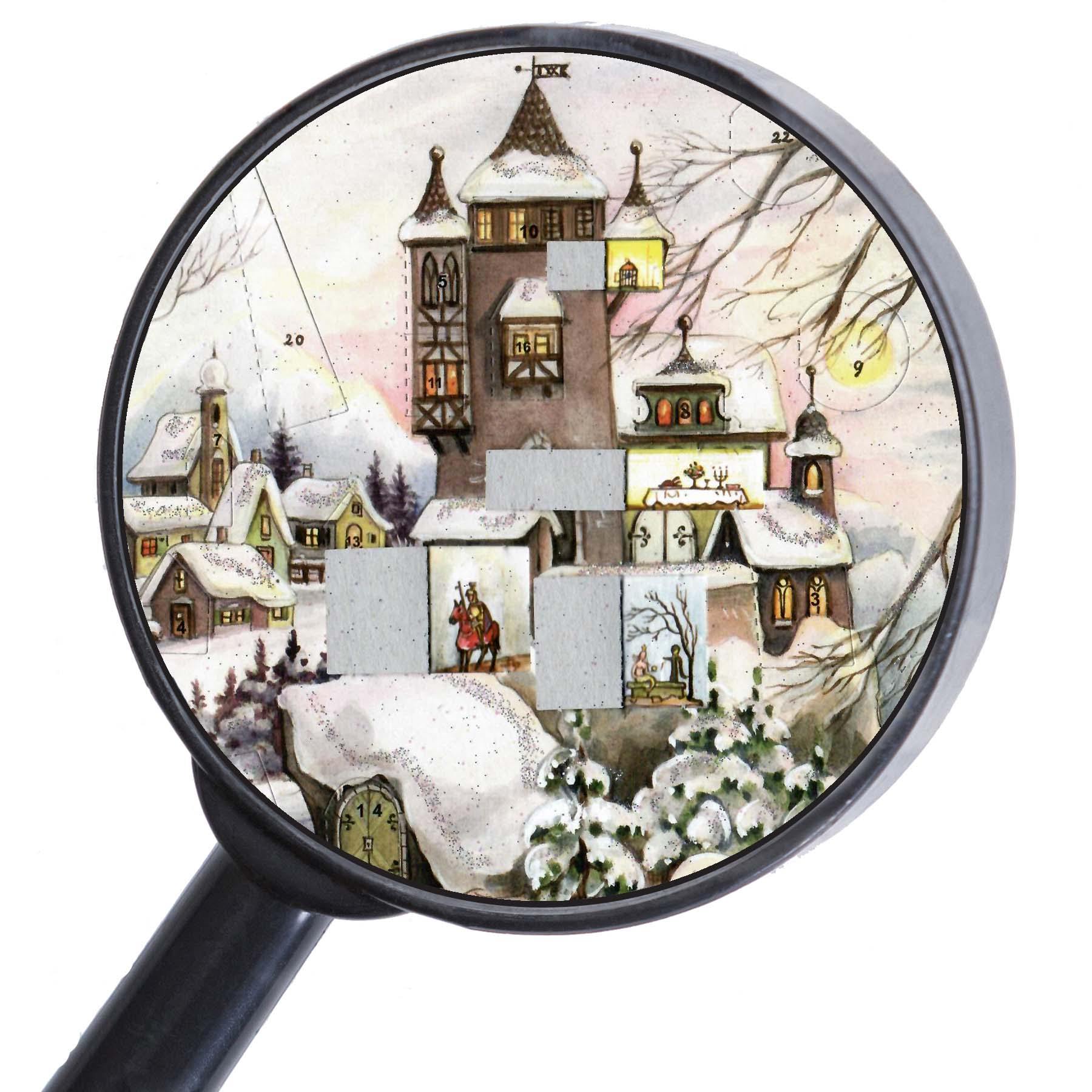 Adventskalender A4 "An der Burg" - Sellmer Adventskalender