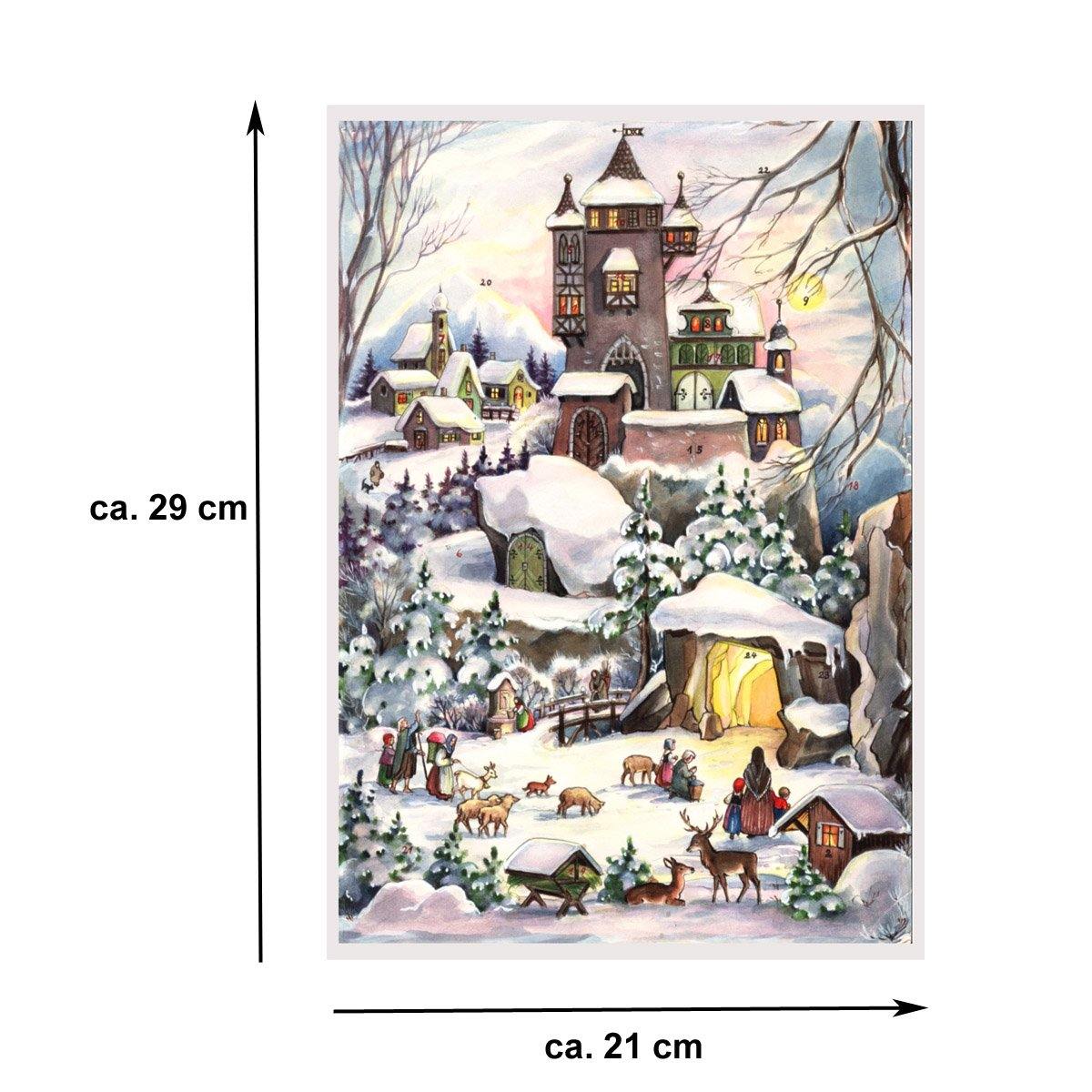 Adventskalender A4 "An der Burg" - Sellmer Adventskalender