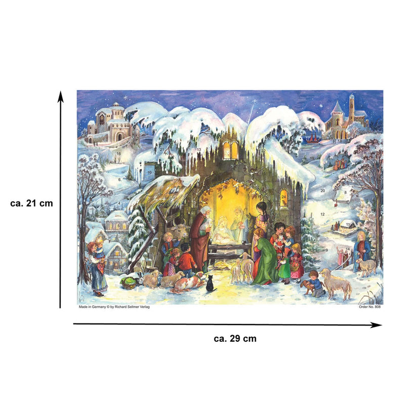 Adventskalender A4 "Jesus ist geboren" - Sellmer Adventskalender