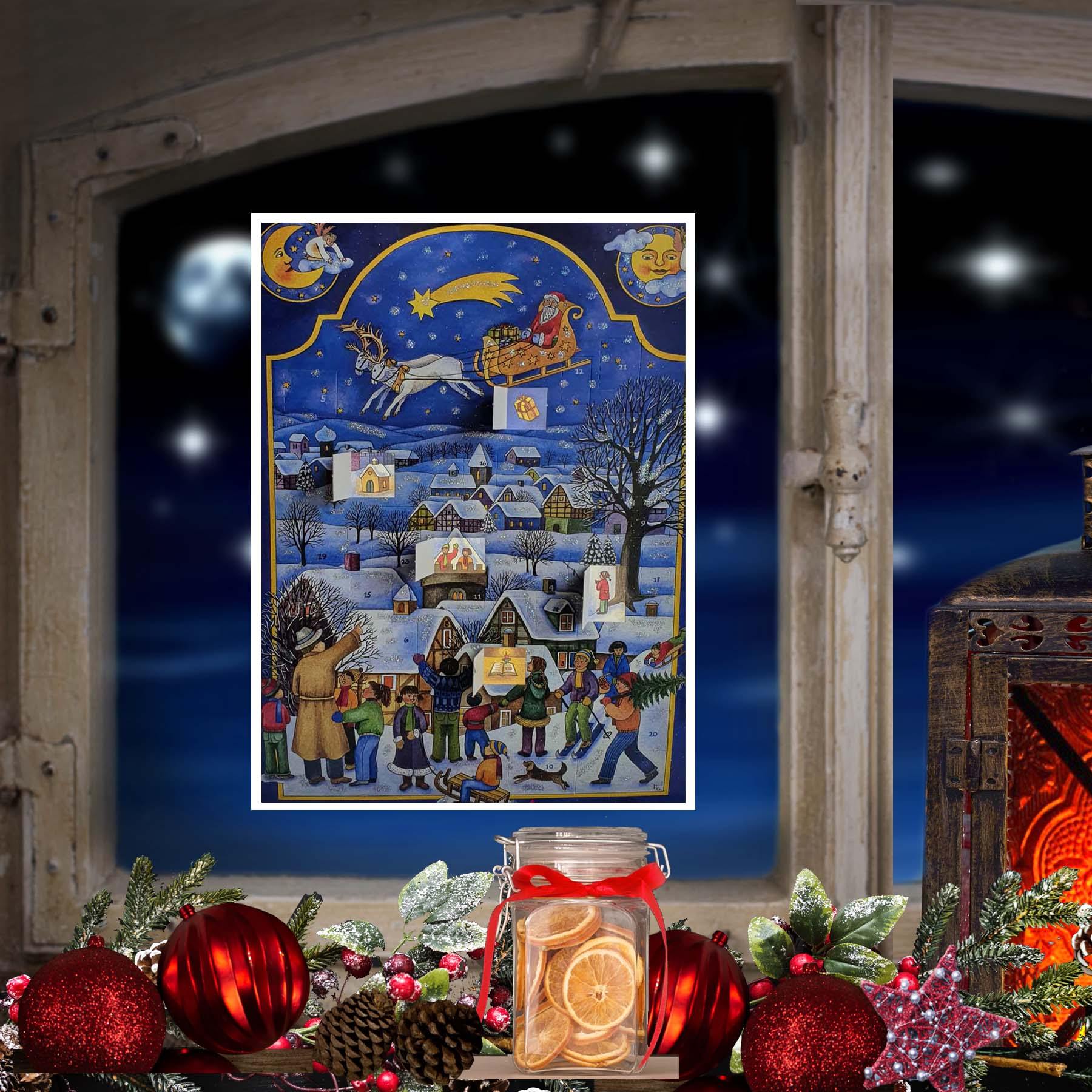 Adventskalender A4 "Nikolaus kommt" - Sellmer Adventskalender