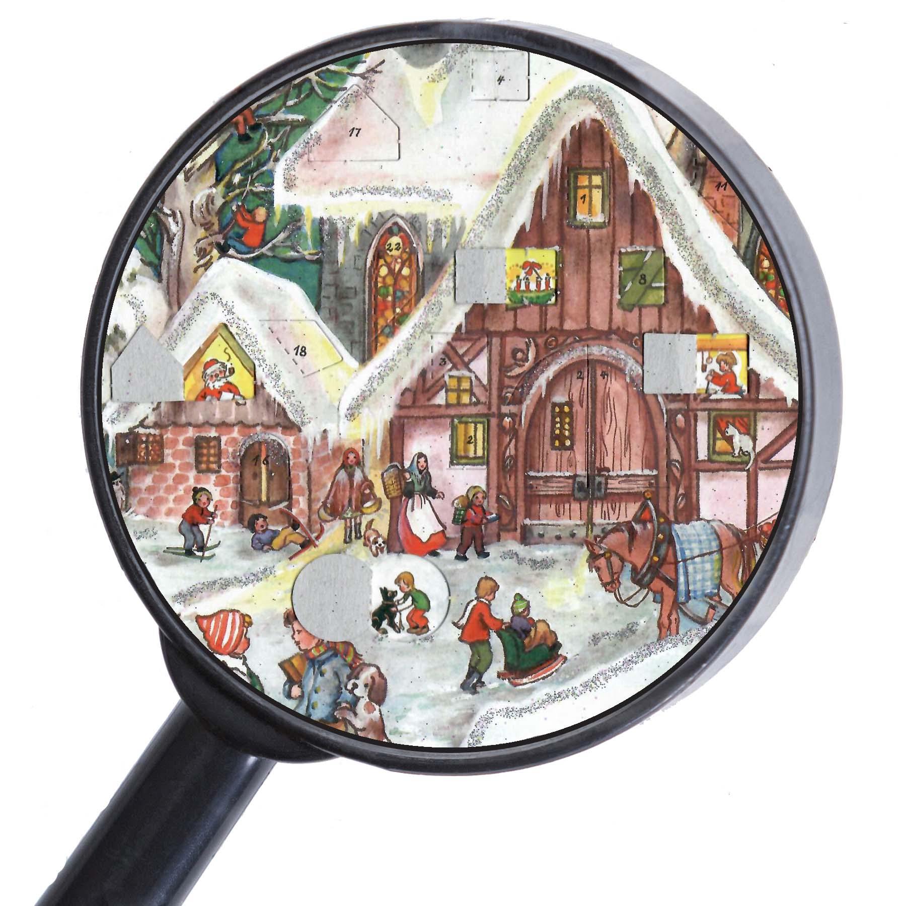 Adventskalender A4 "Winterliches Treiben" - Sellmer Adventskalender