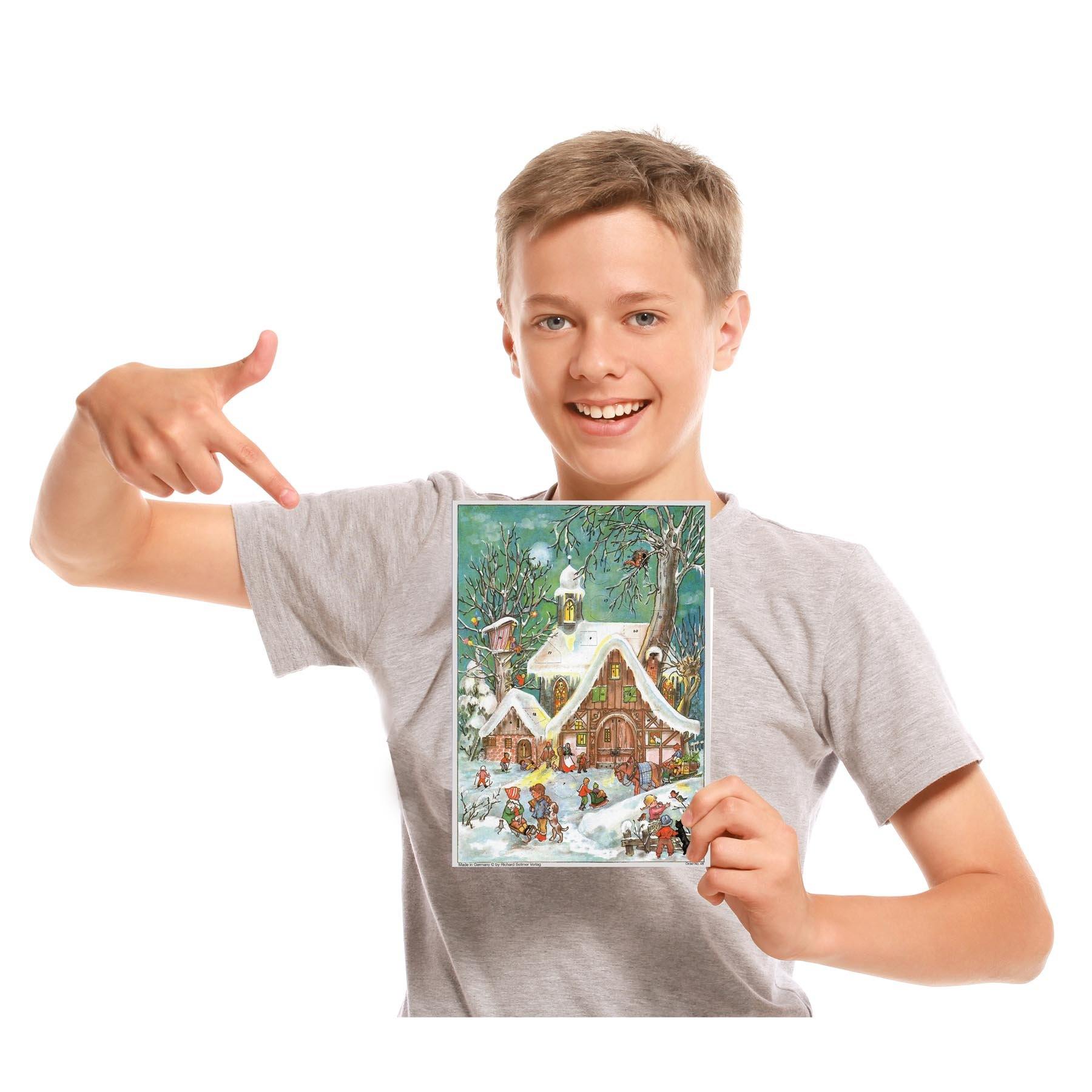 Adventskalender A4 "Winterliches Treiben" - Sellmer Adventskalender