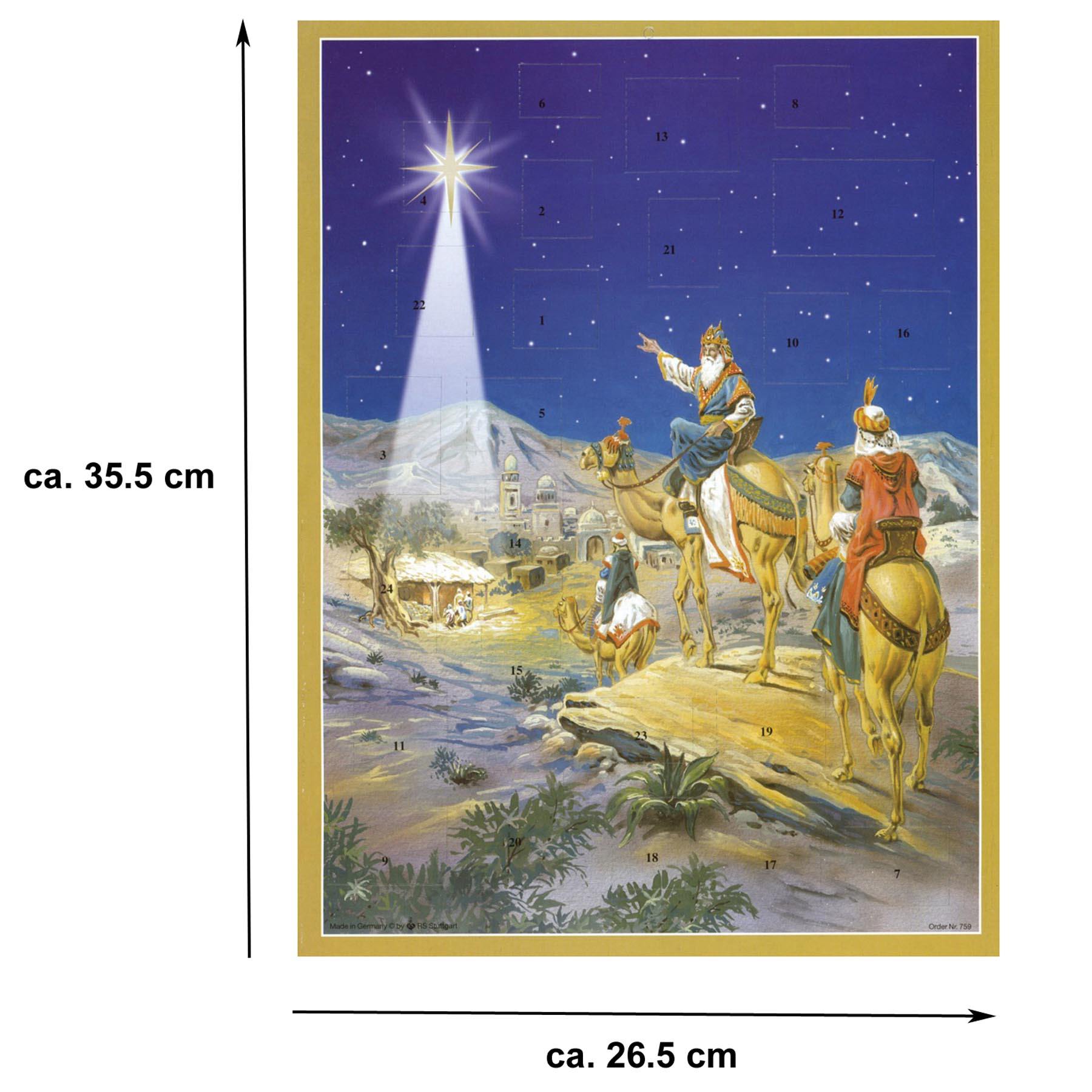Adventskalender "Die heiligen drei Könige folgen dem Stern" - Sellmer Adventskalender