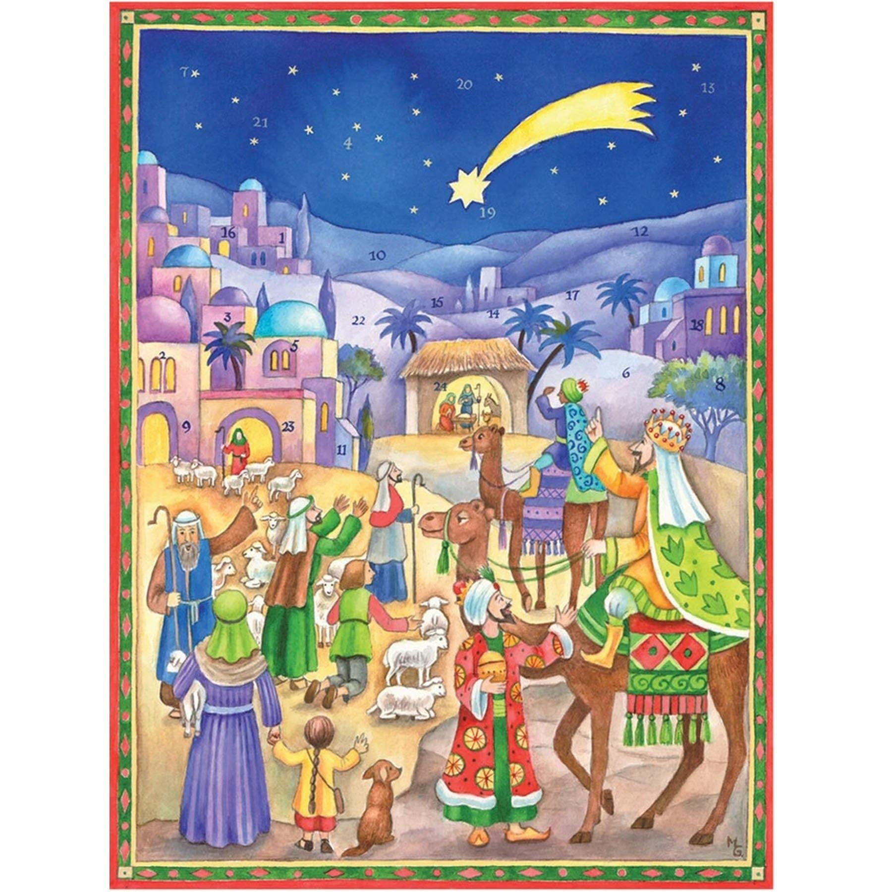 Adventskalender "Drei Könige kommen zum Stall" - Sellmer Adventskalender
