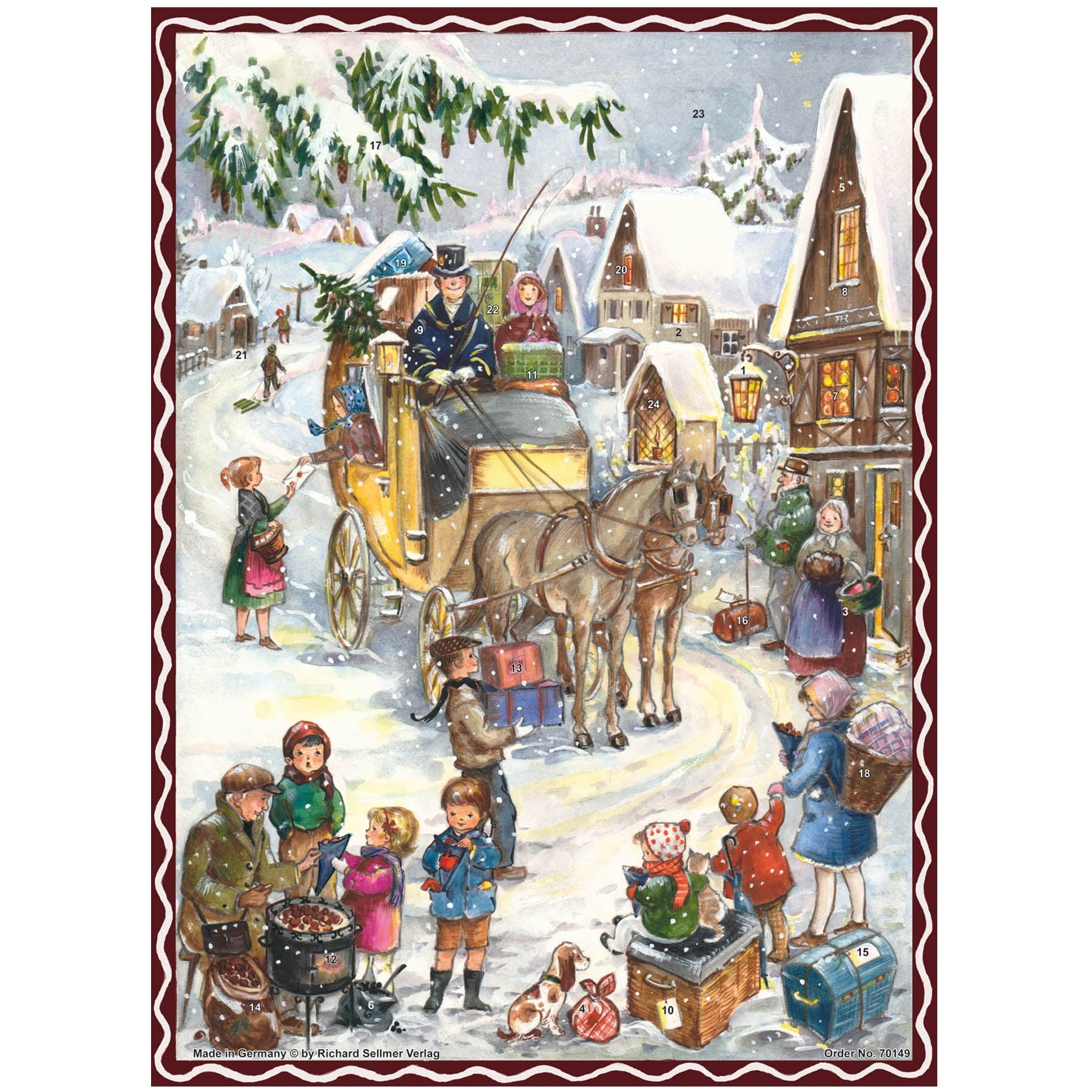 Adventskalender "Hurra, die Kutsche kommt" - Sellmer Adventskalender
