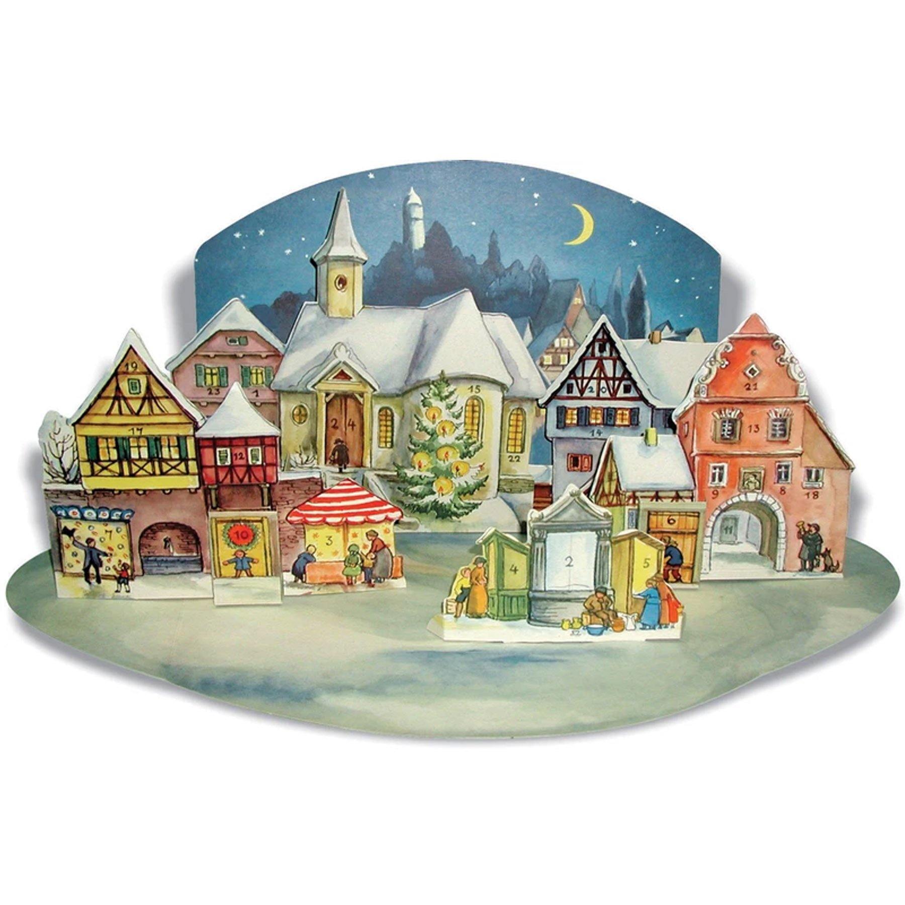 Adventskalender "Kleine Stadt im Mondschein" - Sellmer Adventskalender