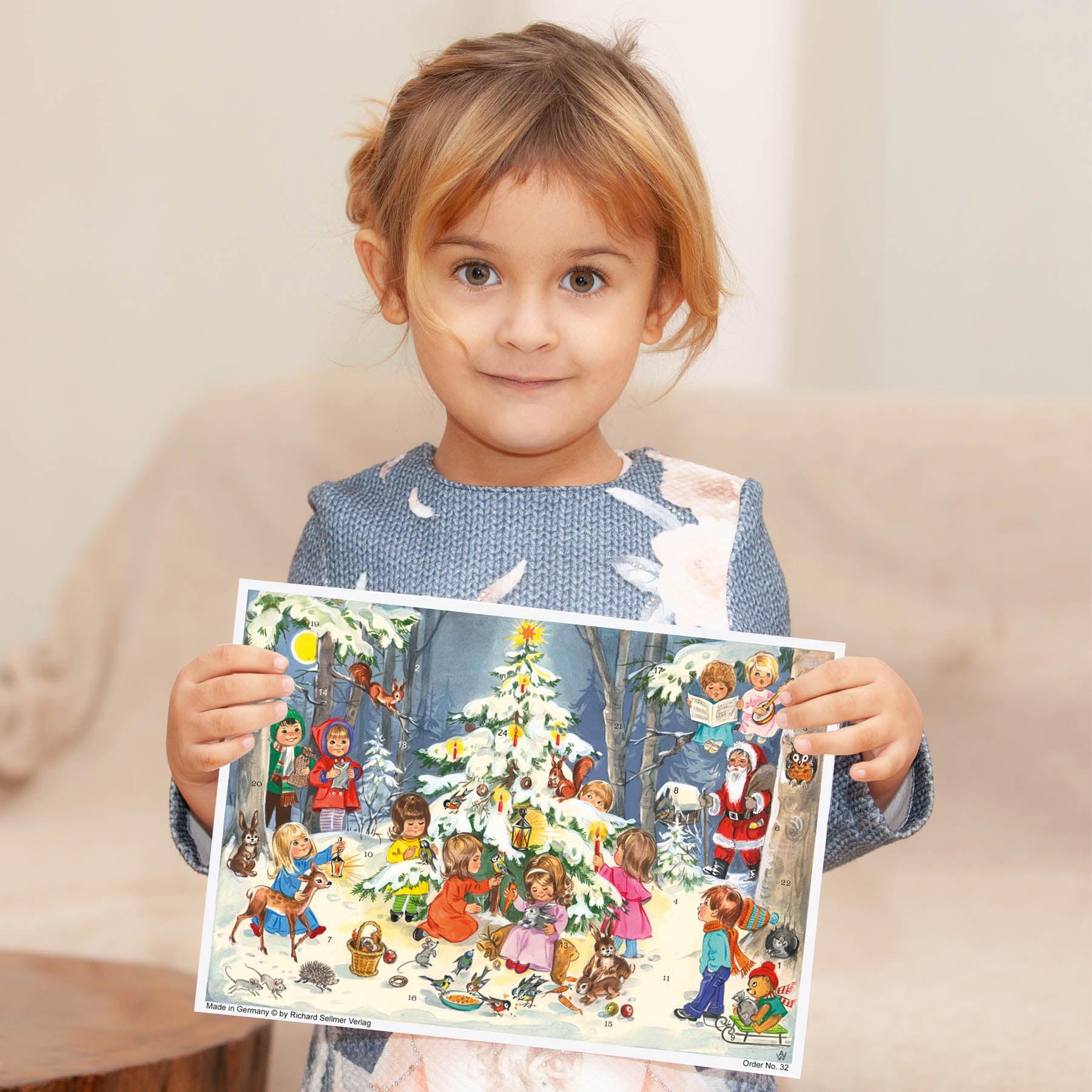 Adventskalender "Spiel und Spass am Weihnachtsbaum" - Sellmer Adventskalender - Mädchen
