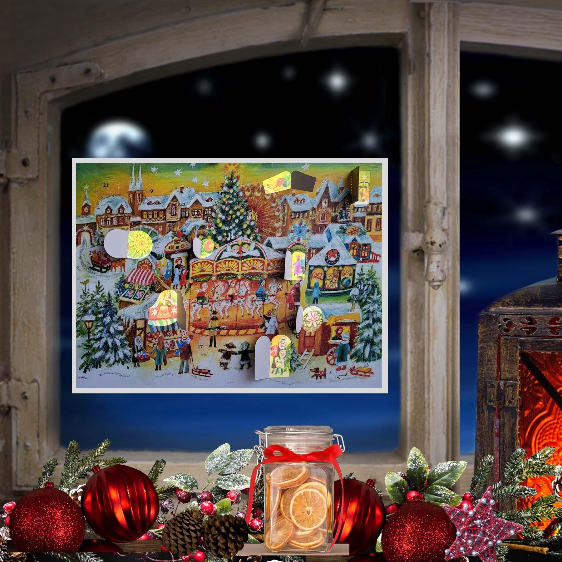 Adventskalender "Weihnachtlicher Jahrmarkt" - Sellmer Adventskalender