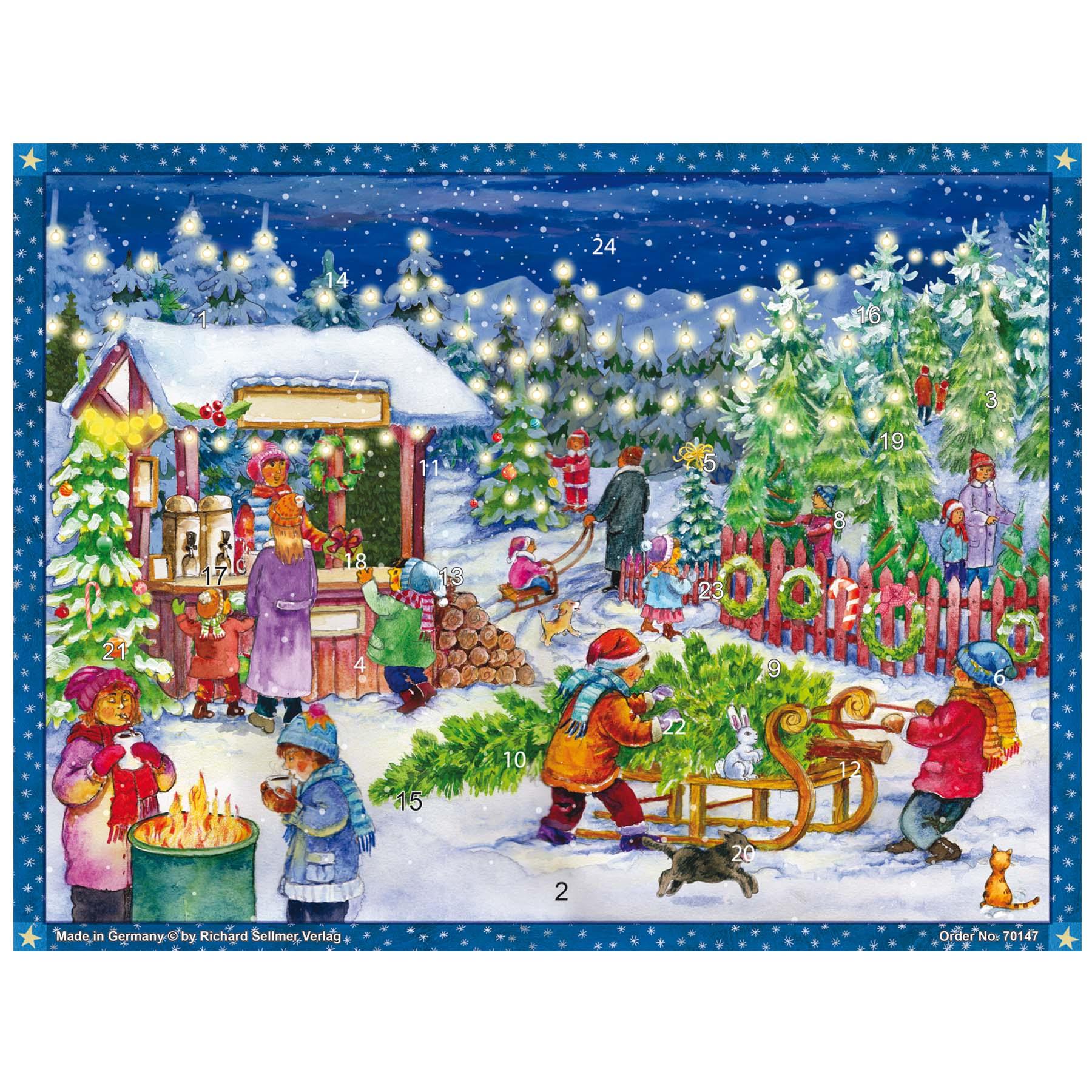 Adventskalender "Weihnachtsbaum Verkauf" - Sellmer Adventskalender