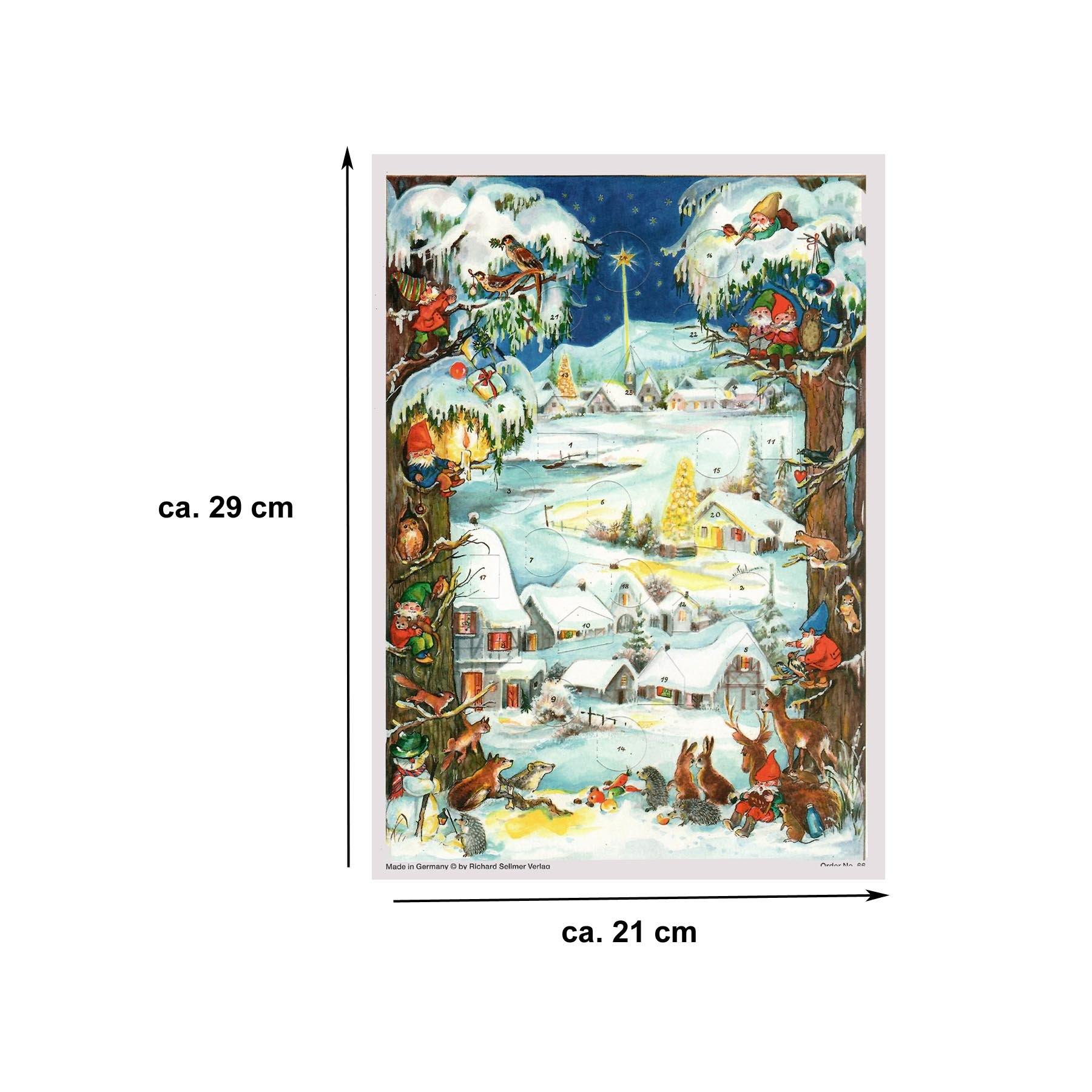 Adventskalender "Winterliches Dorf" - Sellmer Adventskalender