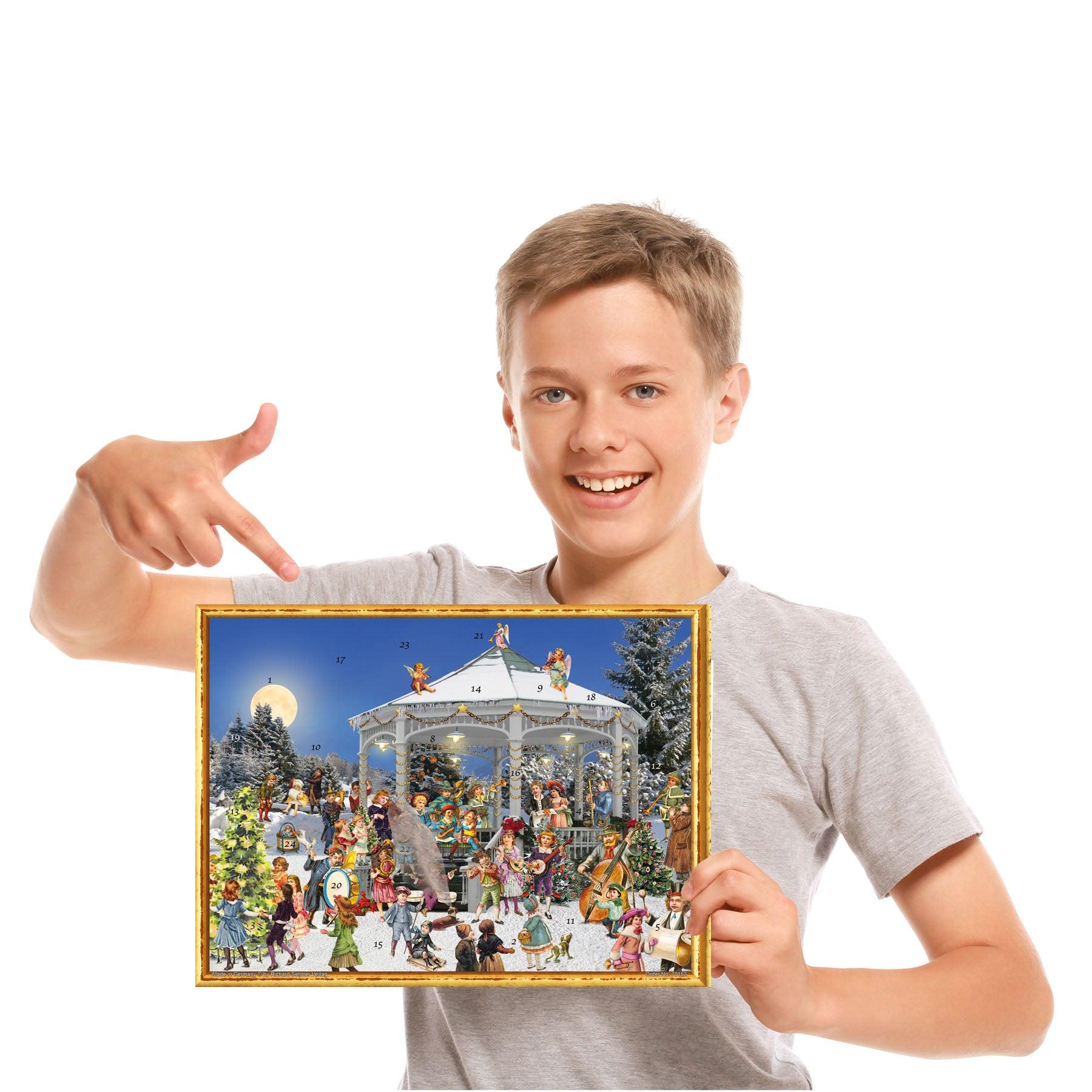 Papier Adventskalender "Am Pavillon" - Sellmer Adventskalender