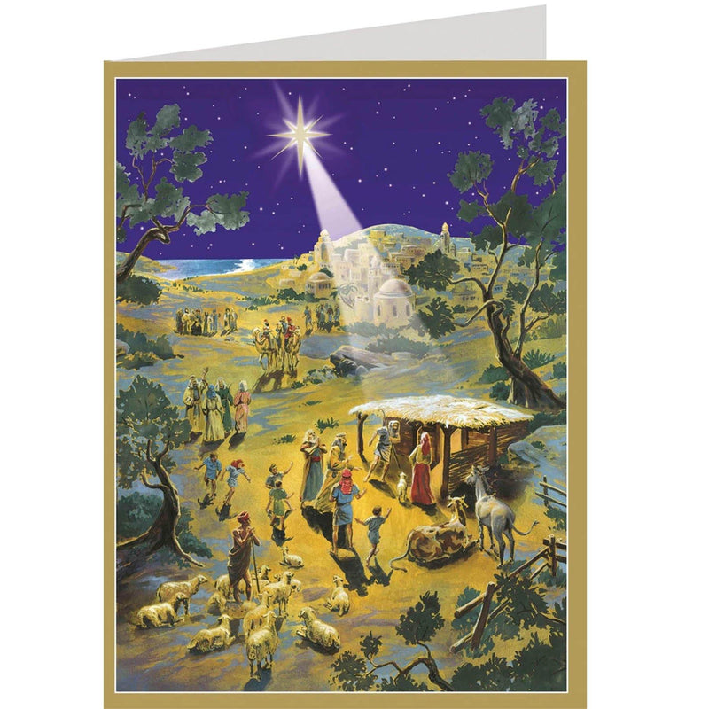 Postkarten-Adventskalender "Der Stern weist den Weg" - Sellmer Adventskalender