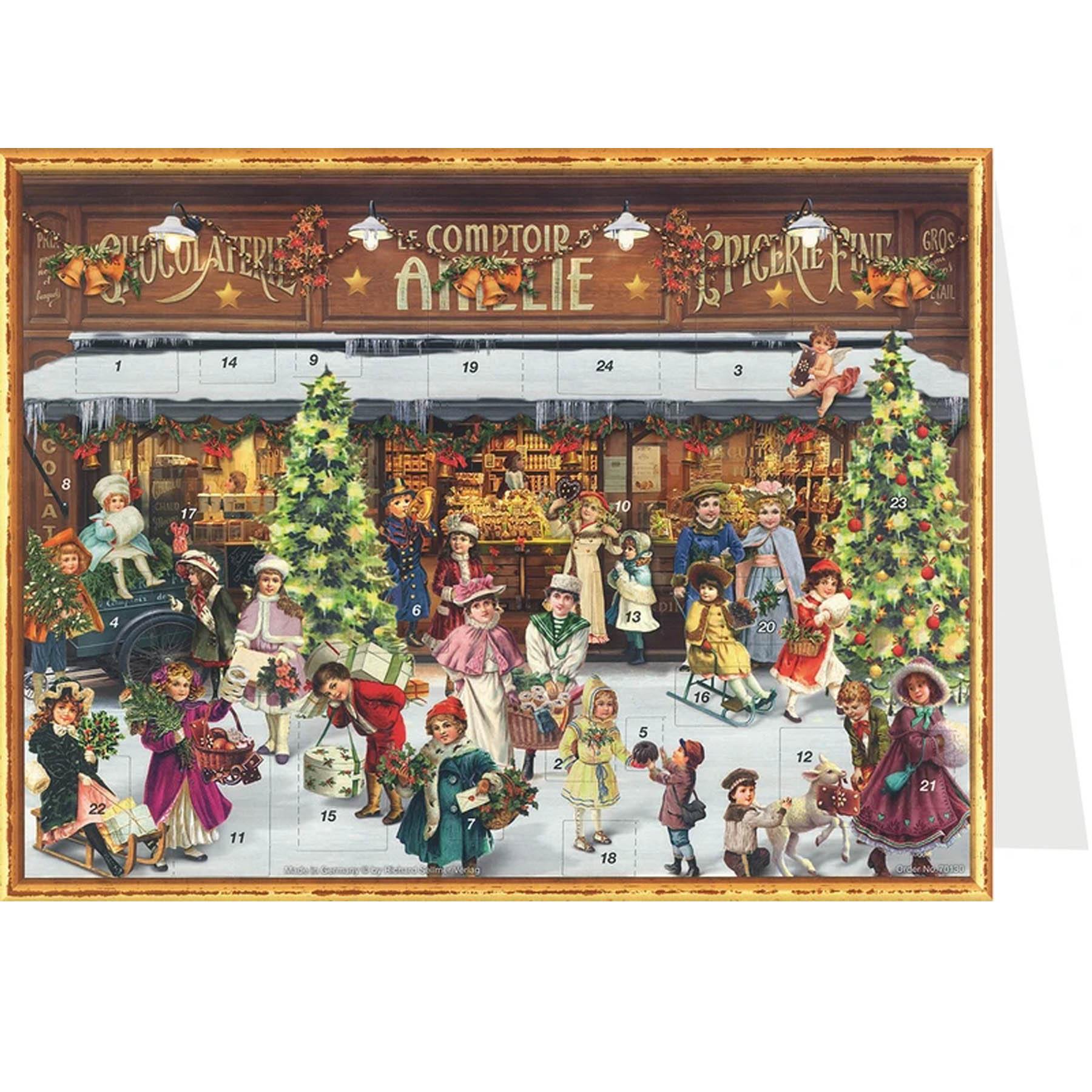Postkarten-Adventskalender "Viktorianischer Laden" - Sellmer Adventskalender