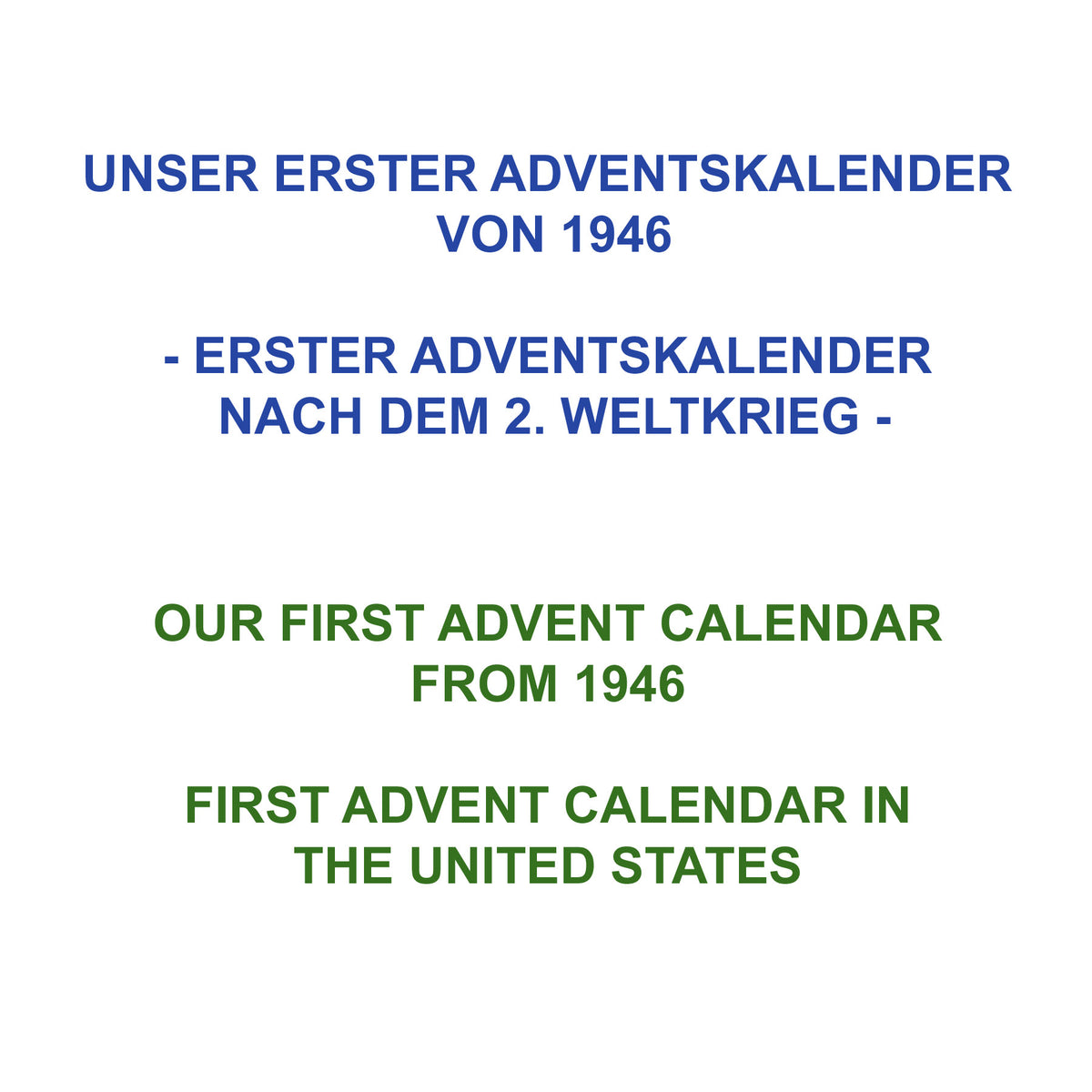 Adventskalender aus Papier "Die kleine Stadt"  - Informationen