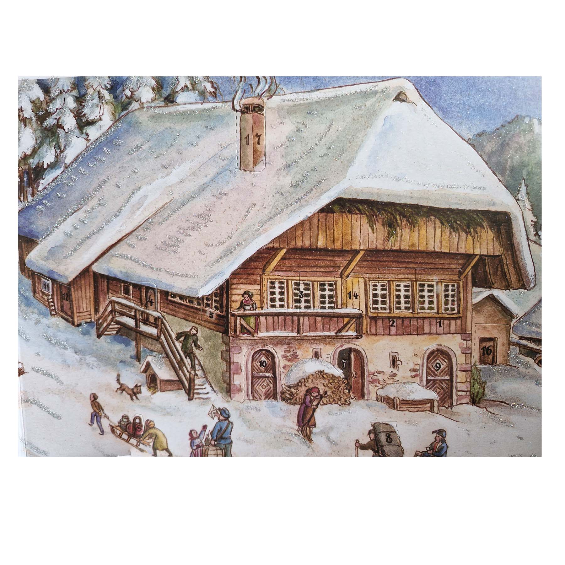 Weihnachten in den Alpen Ausschnitt