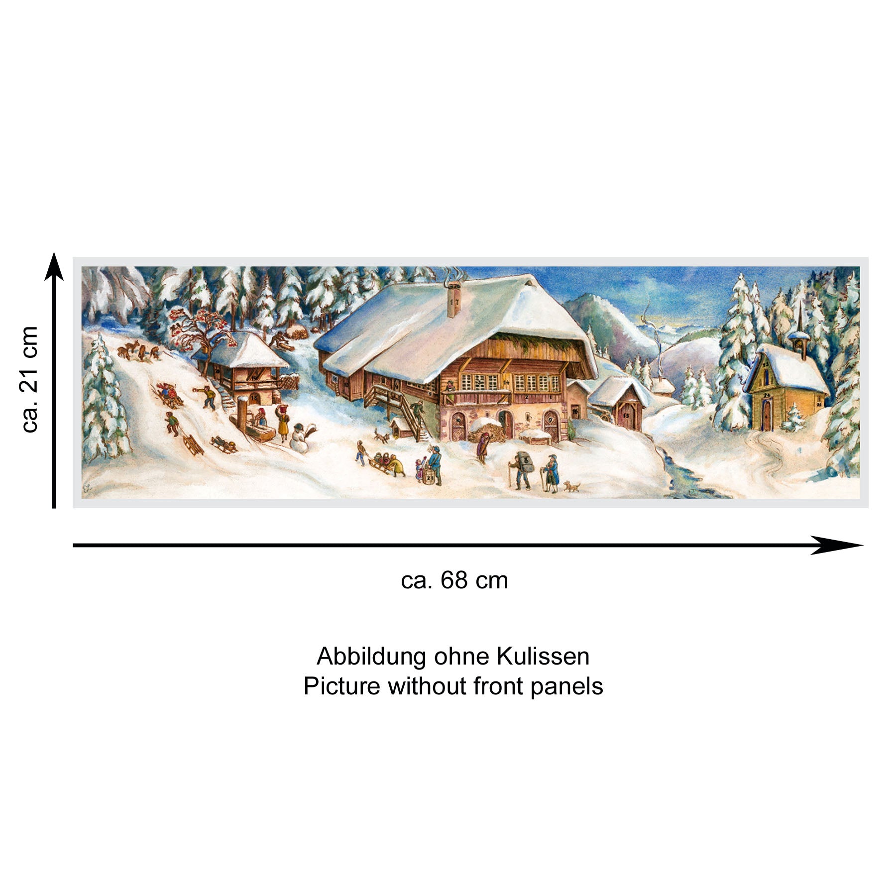 Panorama-Adventskalender „Weihnachten in den Alpen“