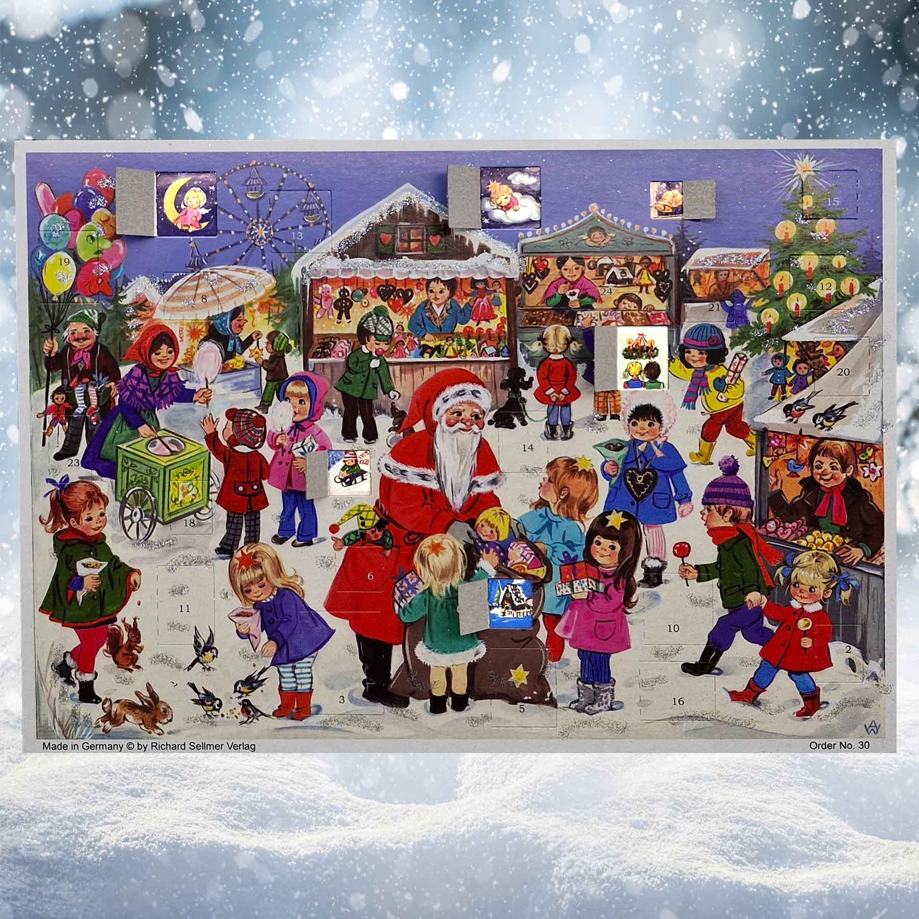 Adventskalender A4 „Weihnachtsjahrmarkt“