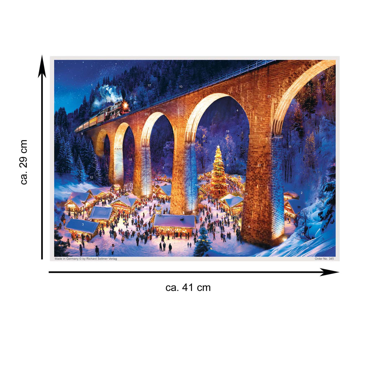 A3 Adventskalender Eisenbahnviadukt Ravennaschlucht