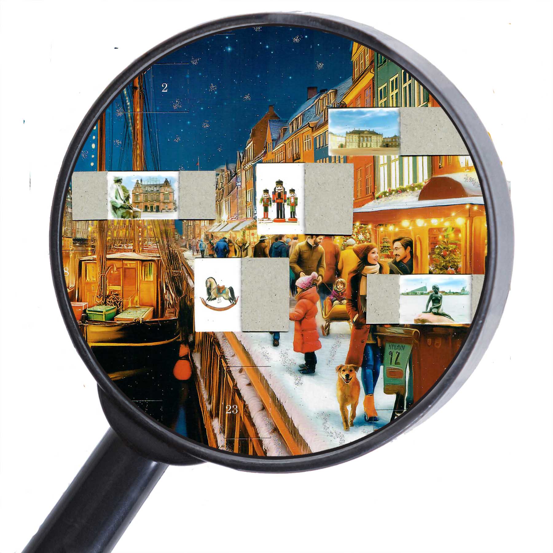 Calendrier de l'Avent "Copenhague Nyhavn" - NOUVEAU