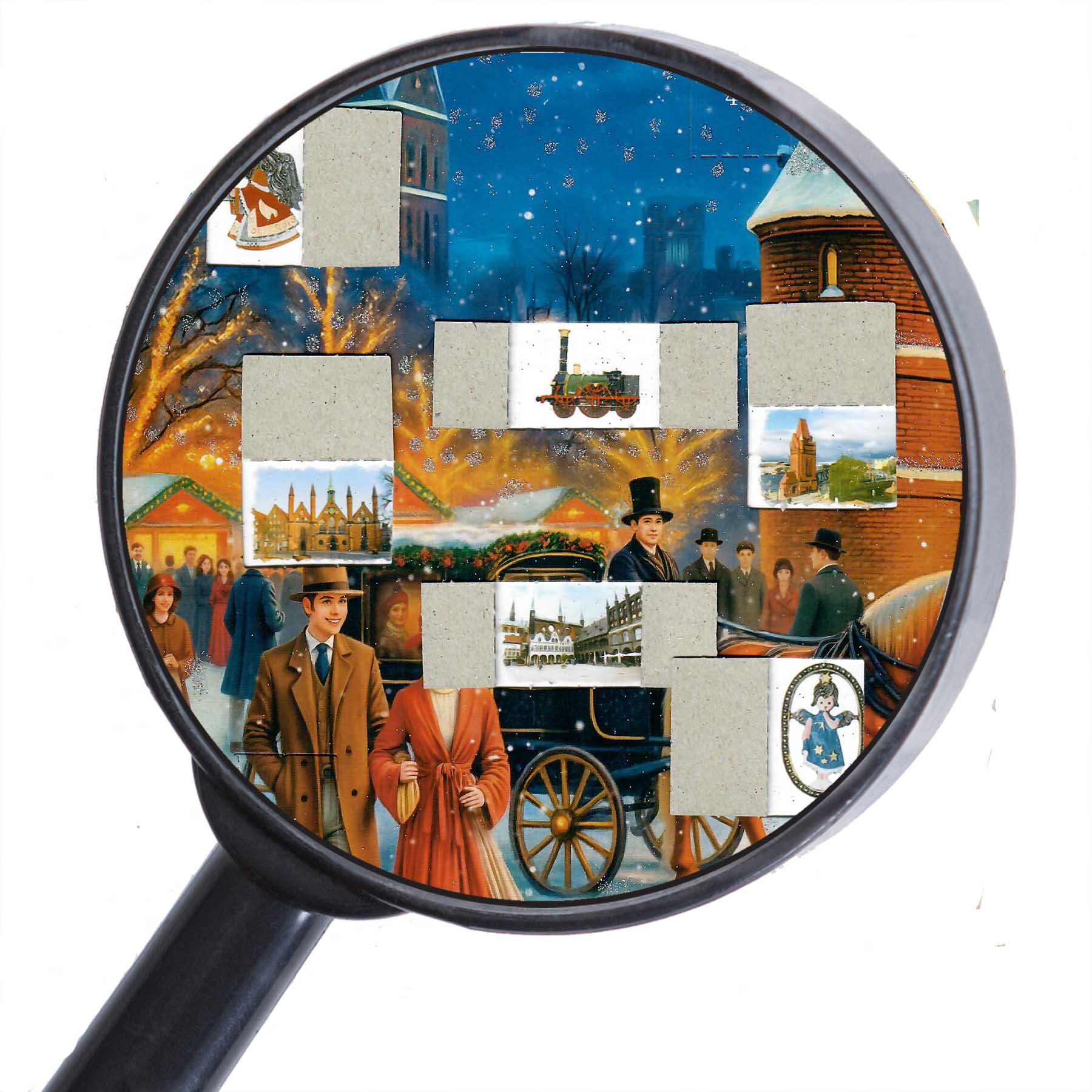 Calendrier de l'Avent "Animation colorée devant la porte Holsten" - NOUVEAU