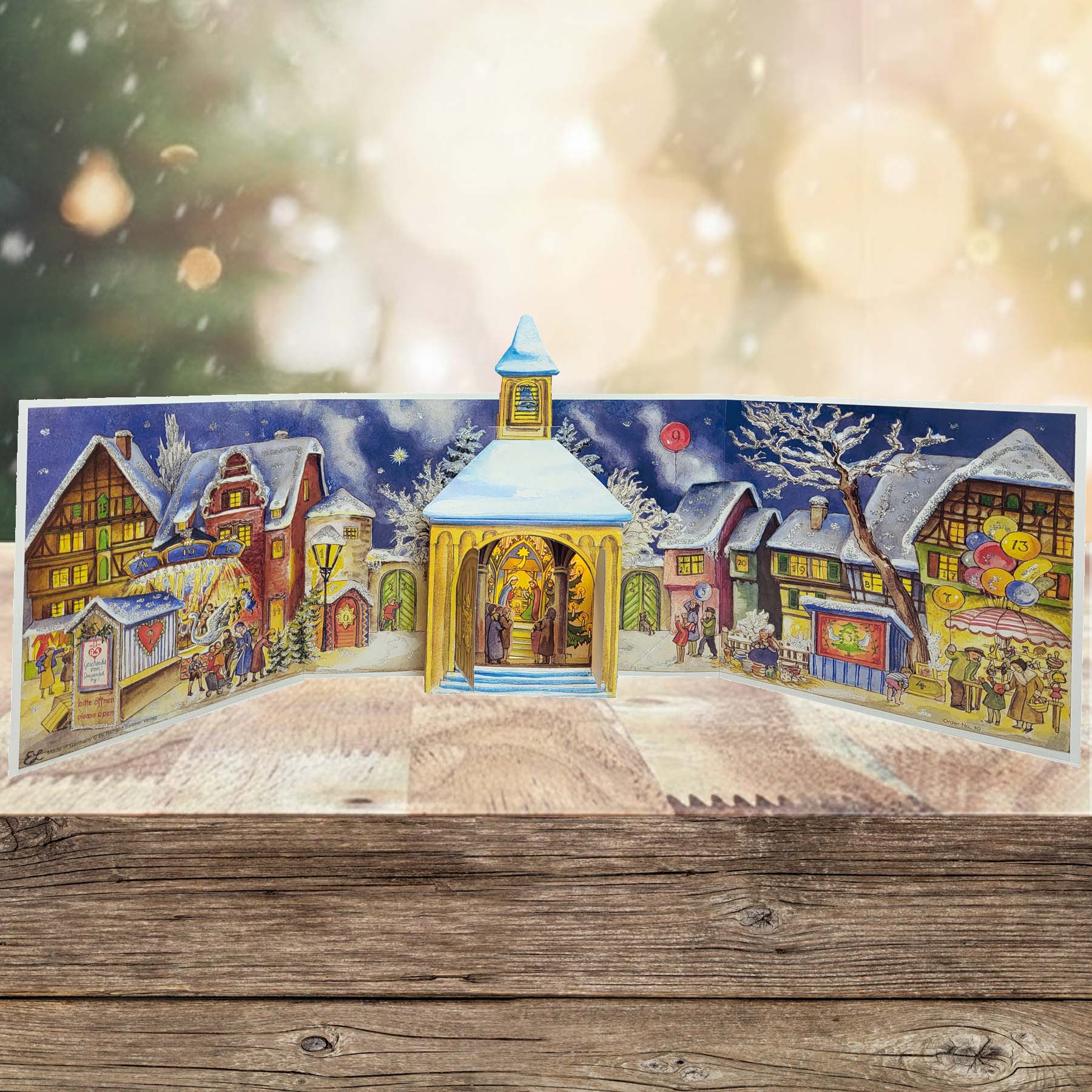 Adventskalender Kapellenplatz aufgestellt