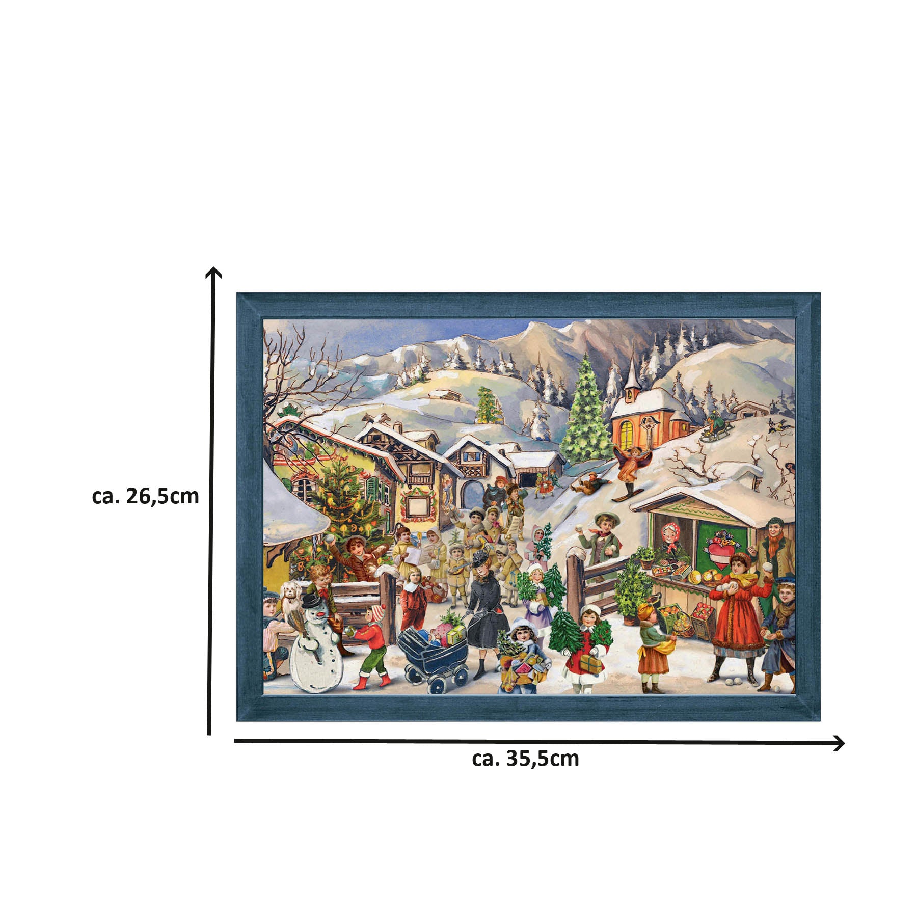 Adventskalender "Bergdorf im Schnee"