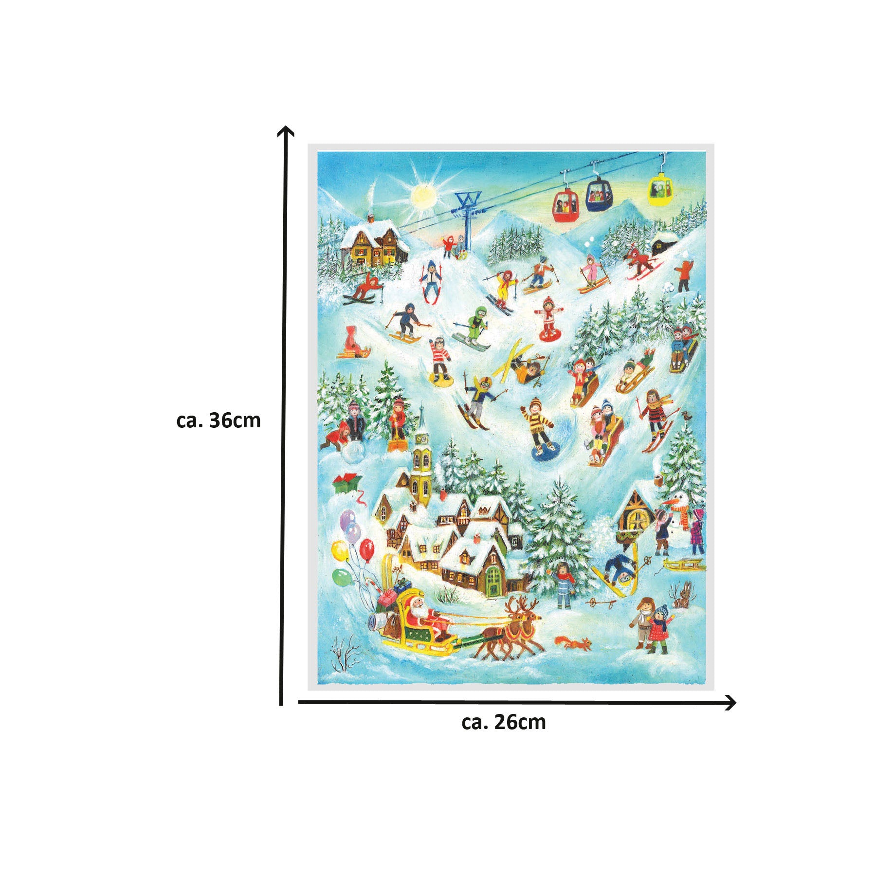 Größe des Kalenders