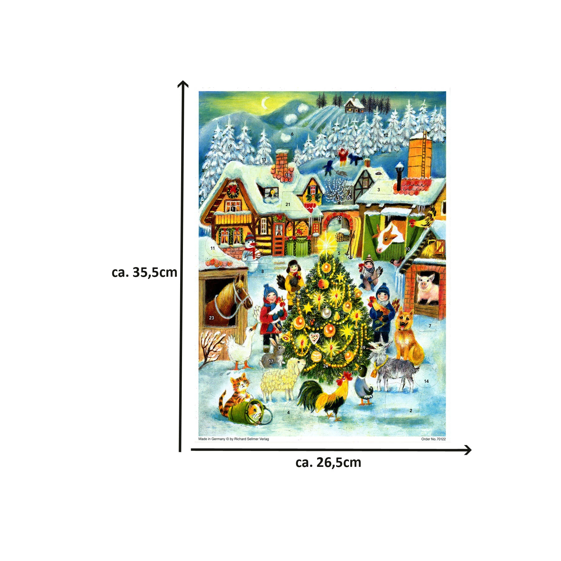 Calendario de Adviento "Navidad en la granja"