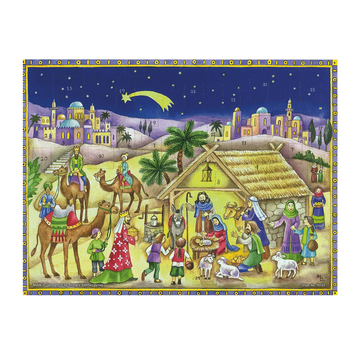 Adventskalender kommet herbei und seht das Kind