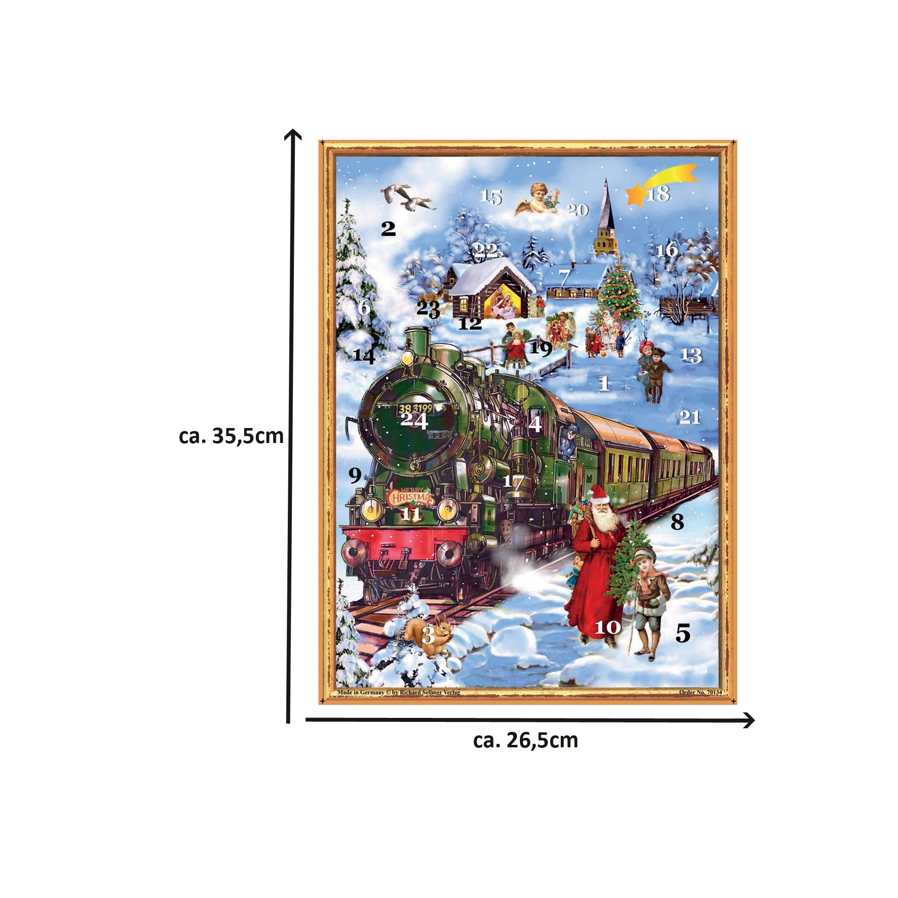 Adventskalender "Eisenbahn im Schnee"