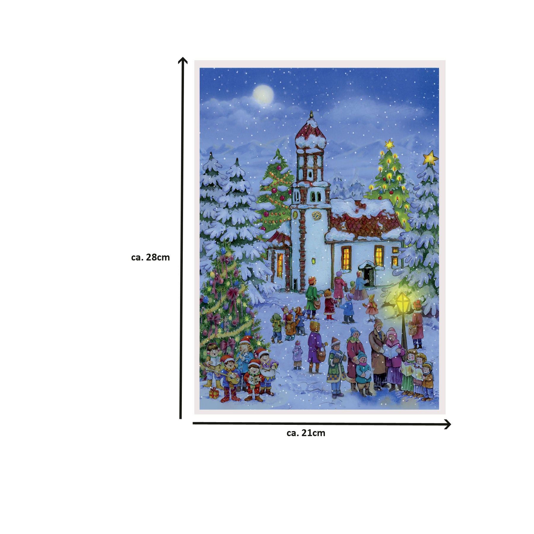 Adventskalender "Weihnachtskapelle" - Größenangabe miniaturansicht